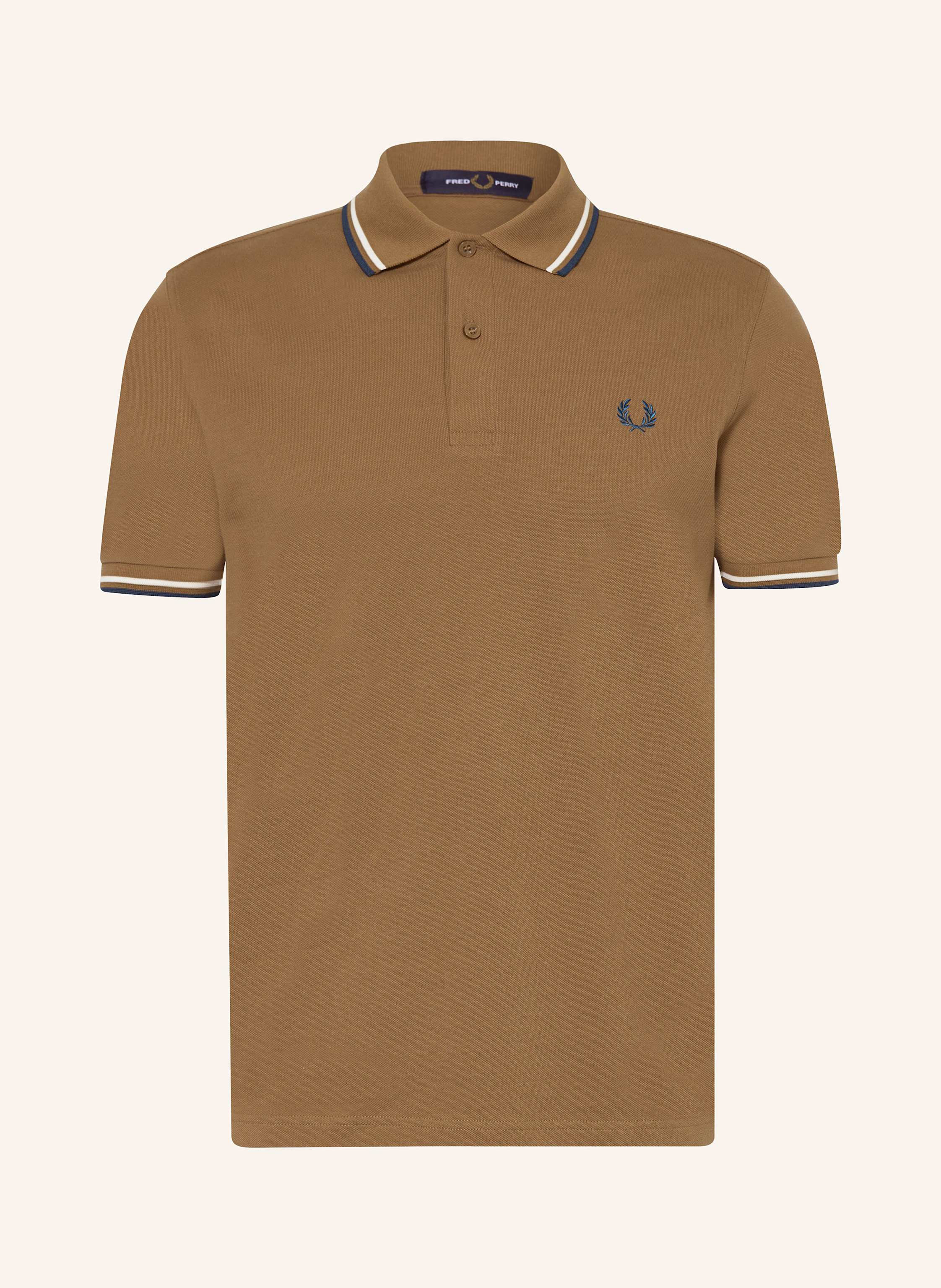Fred Perry Piqué-Poloshirt braun