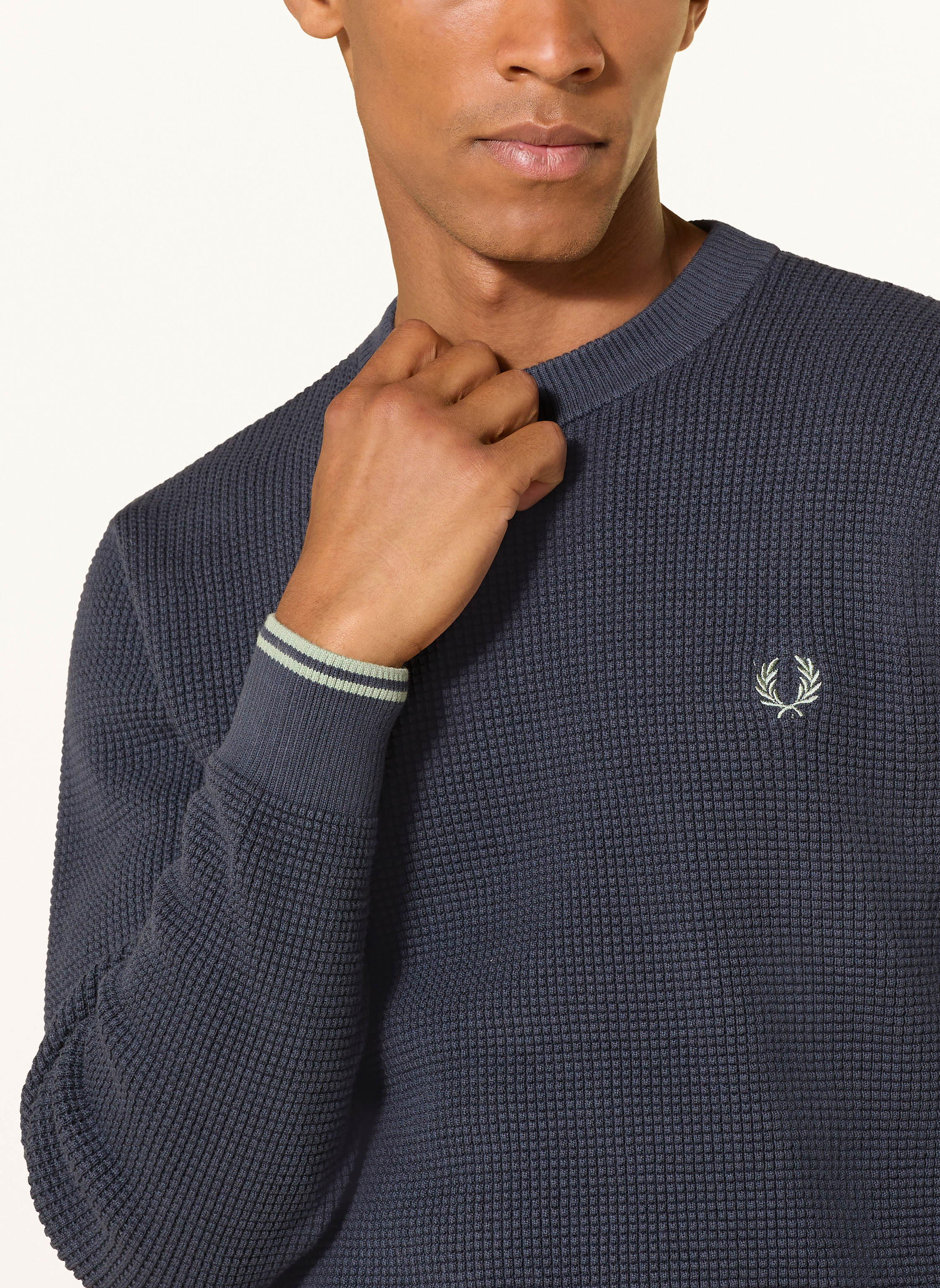 Thumbnail - Fred Perry Pullover blau