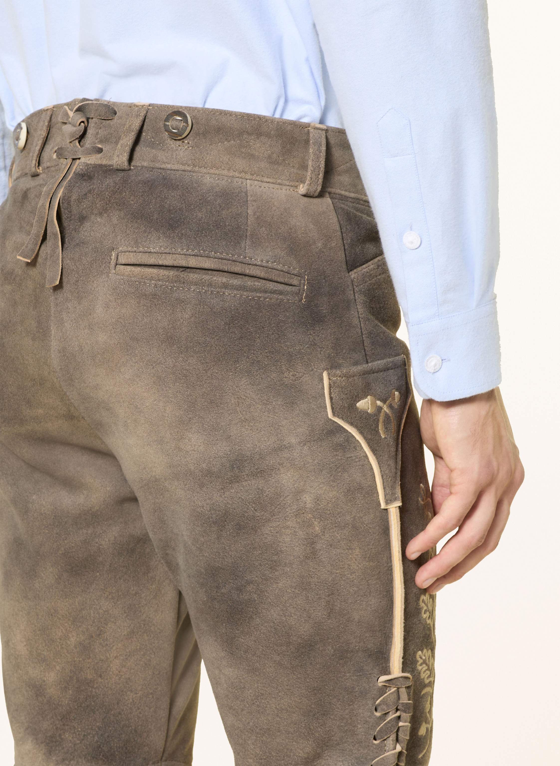 Thumbnail - Ostarrichi Trachten-Lederhose Sepp Neu braun