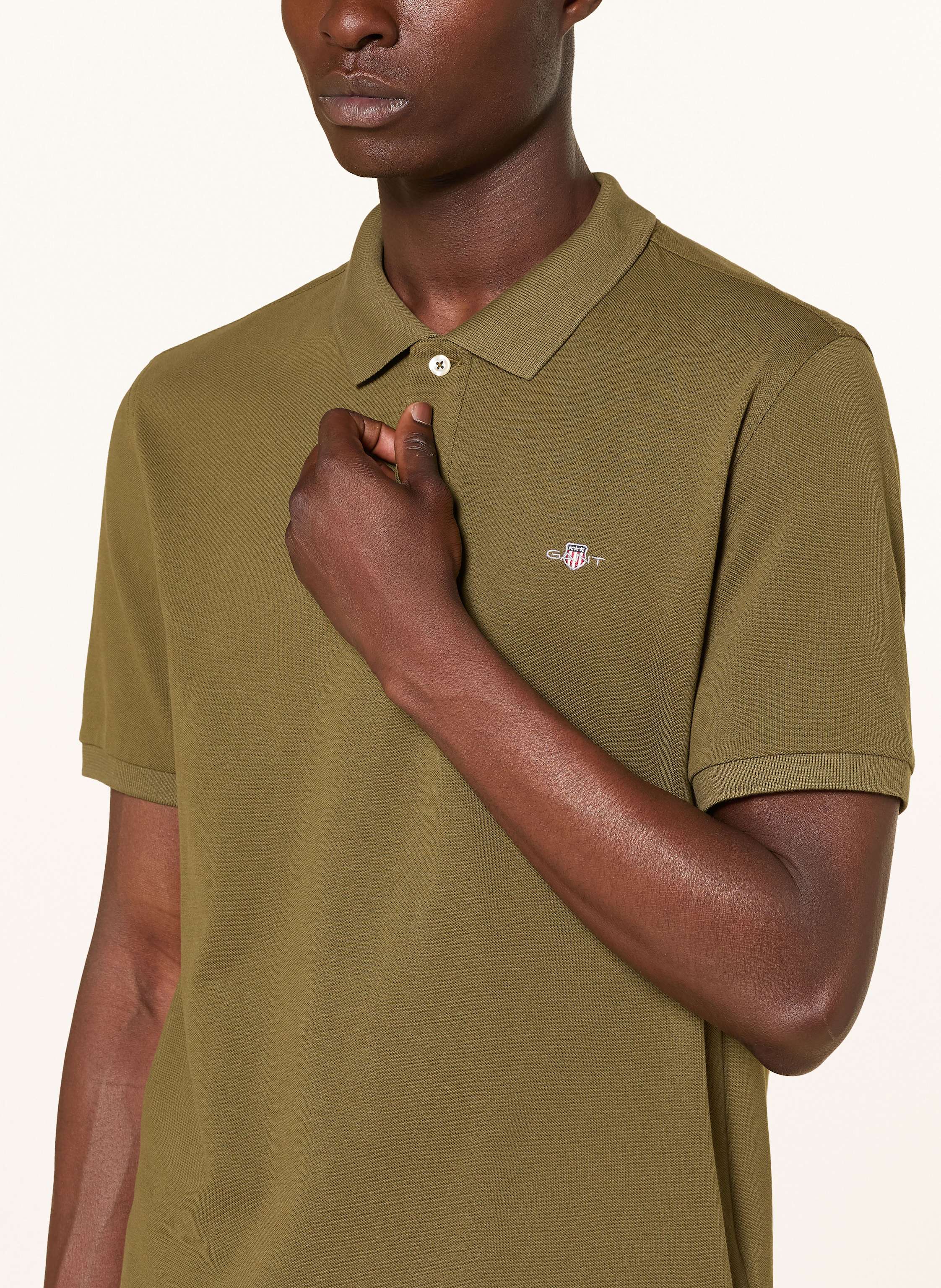 Thumbnail - Gant Piqué-Poloshirt gruen