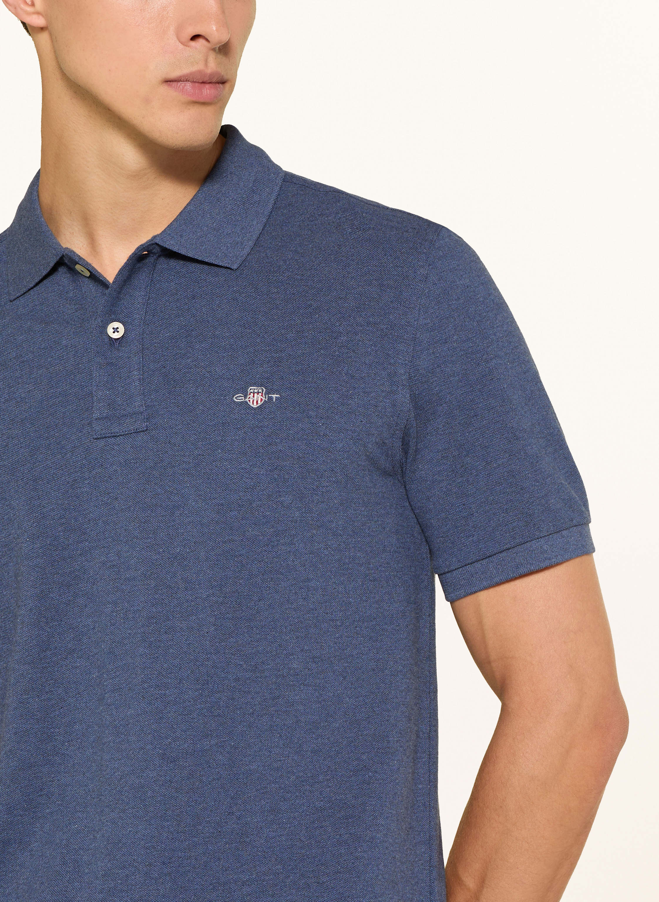 Thumbnail - Gant Piqué-Poloshirt blau