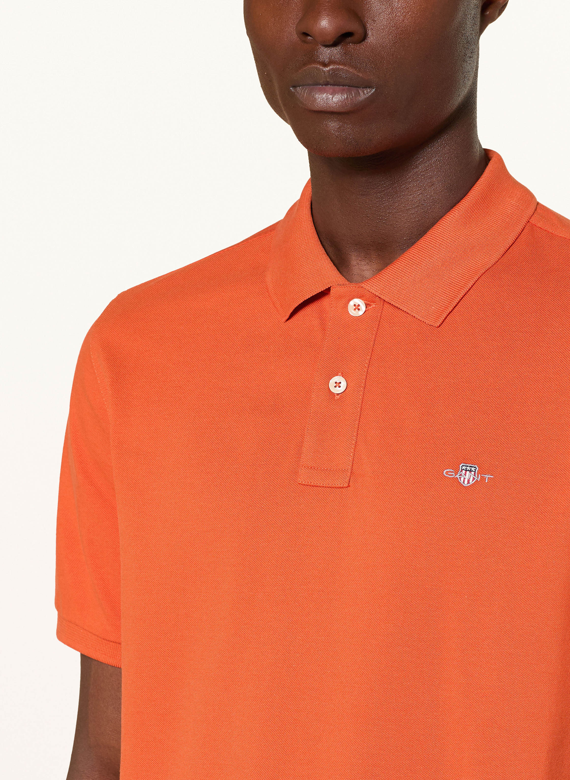 Thumbnail - Gant Piqué-Poloshirt orange