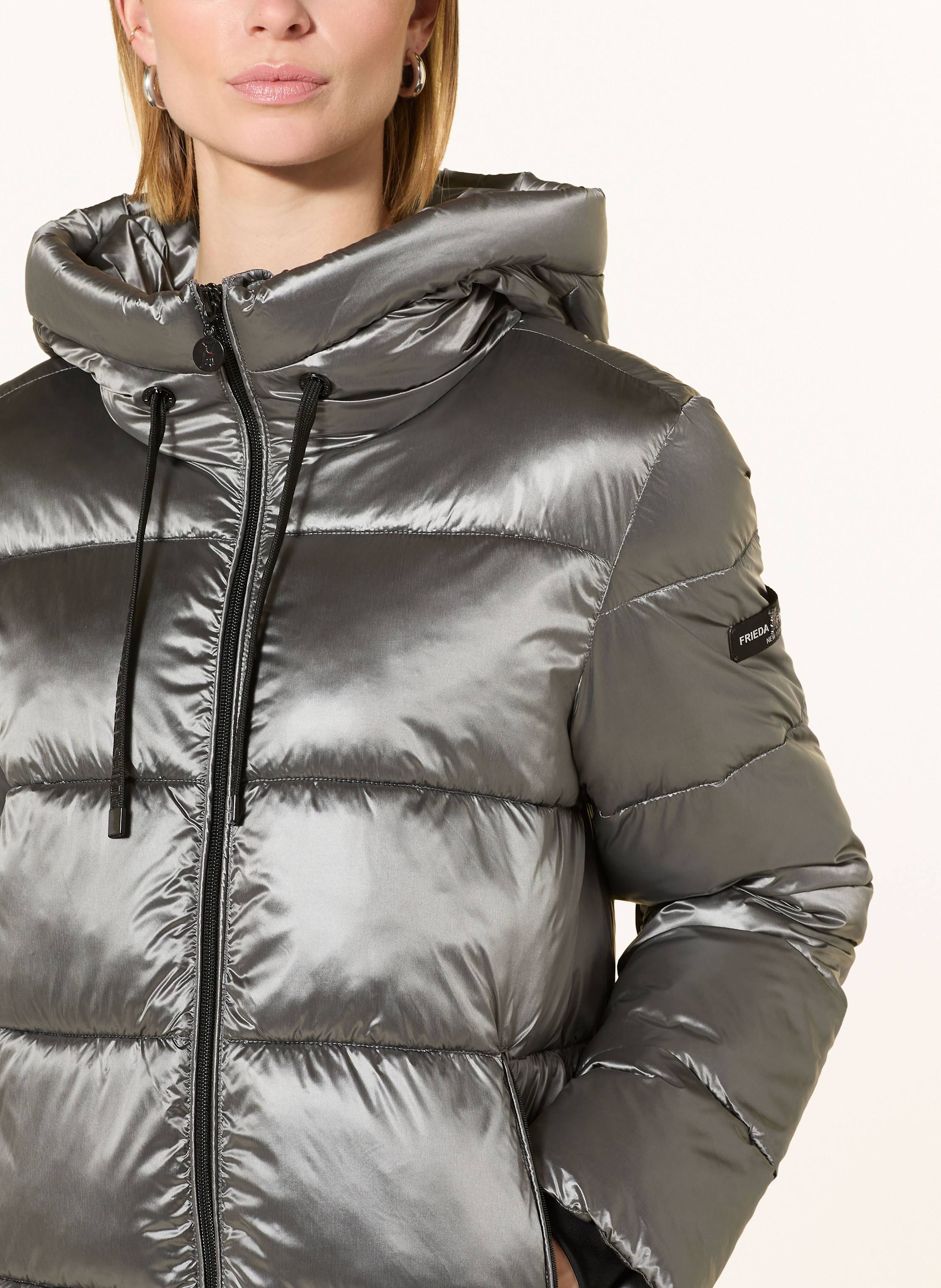 Thumbnail - Frieda & Freddies Steppjacke Scott grau