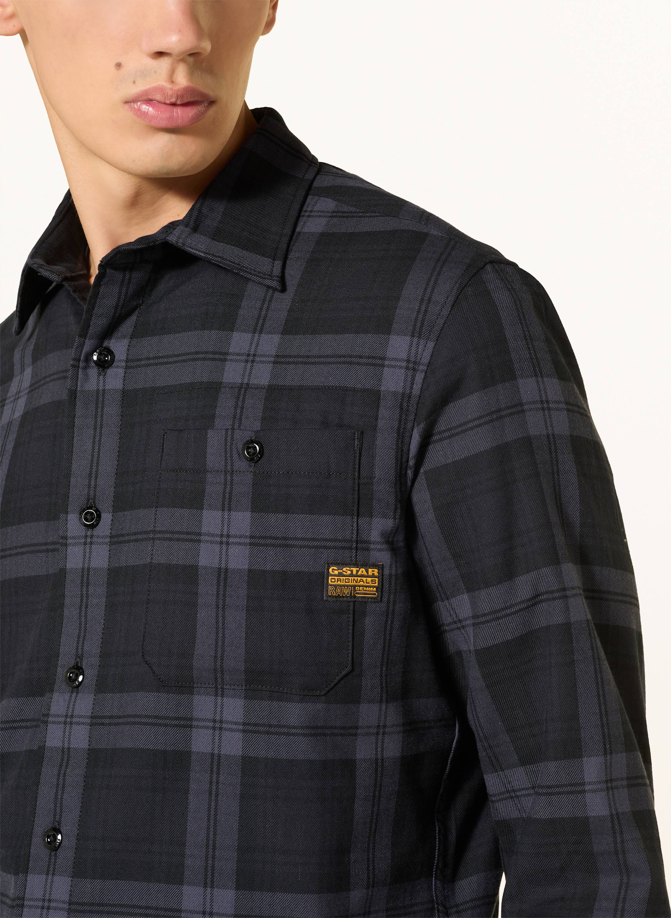 Thumbnail - G-Star Flanellhemd Bristum 2.0 Slim Fit blau