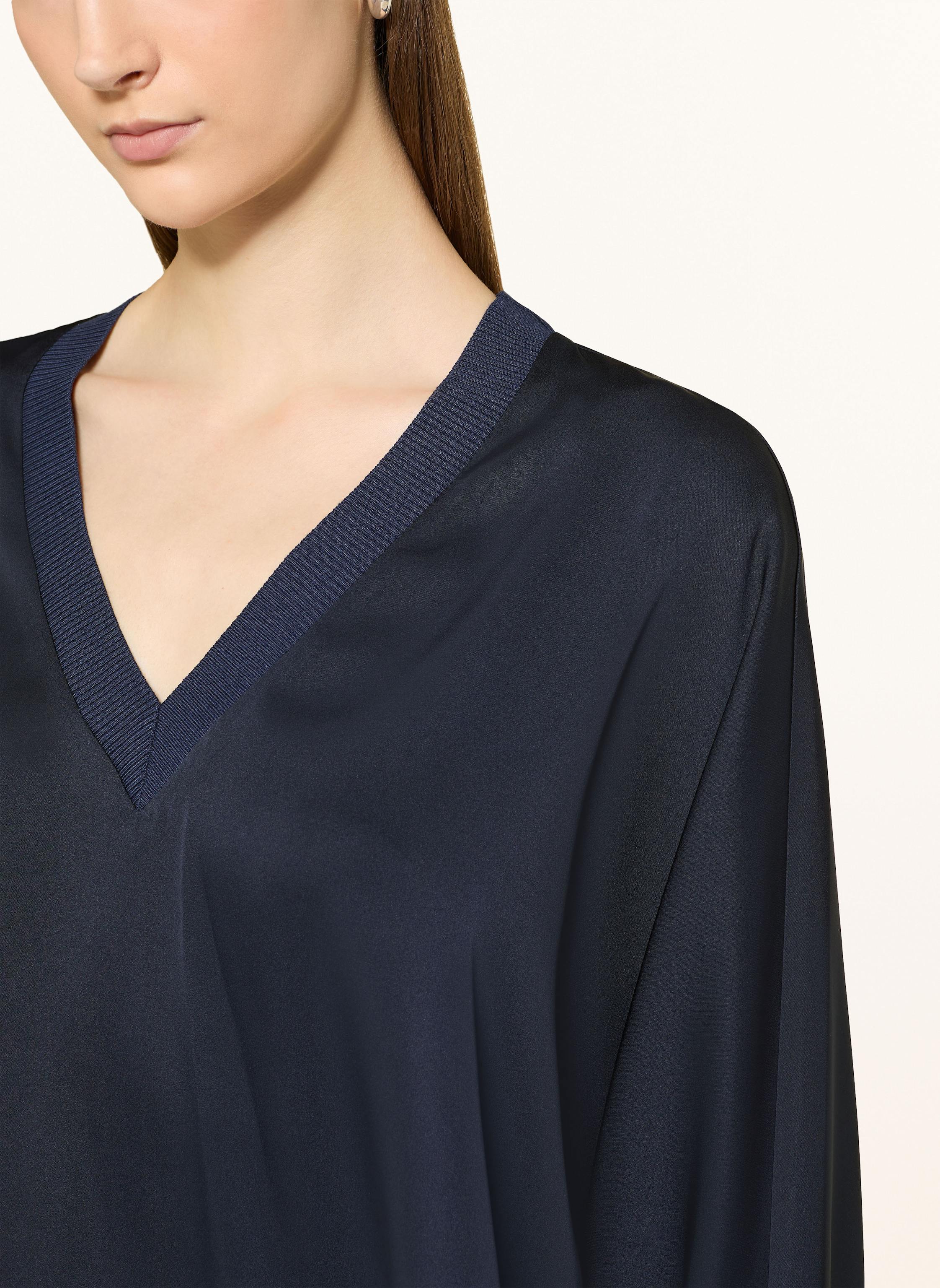 Thumbnail - Ivi Collection Blusenshirt Aus Seide blau