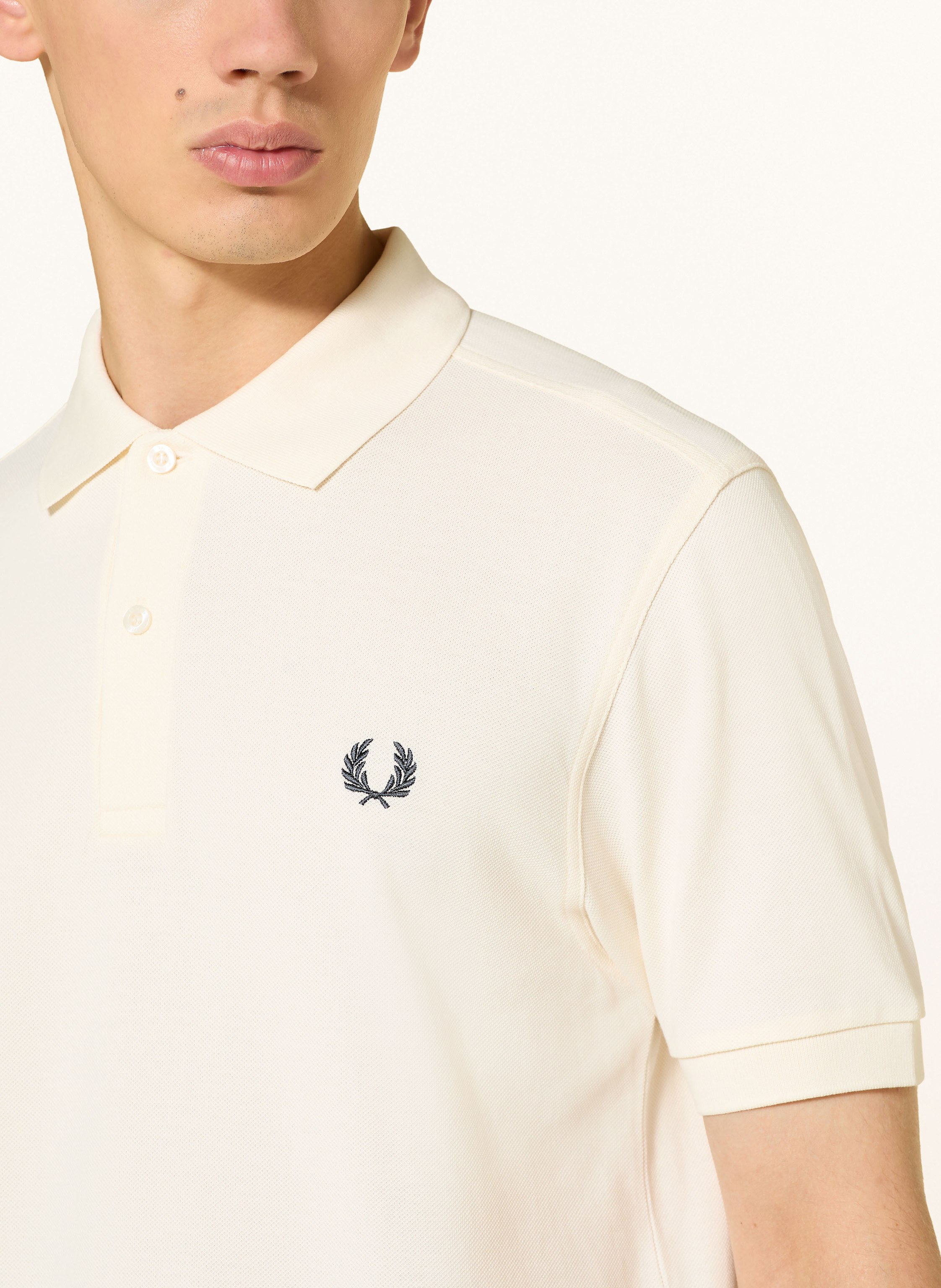 Thumbnail - Fred Perry Piqué-Poloshirt Regular Fit weiss