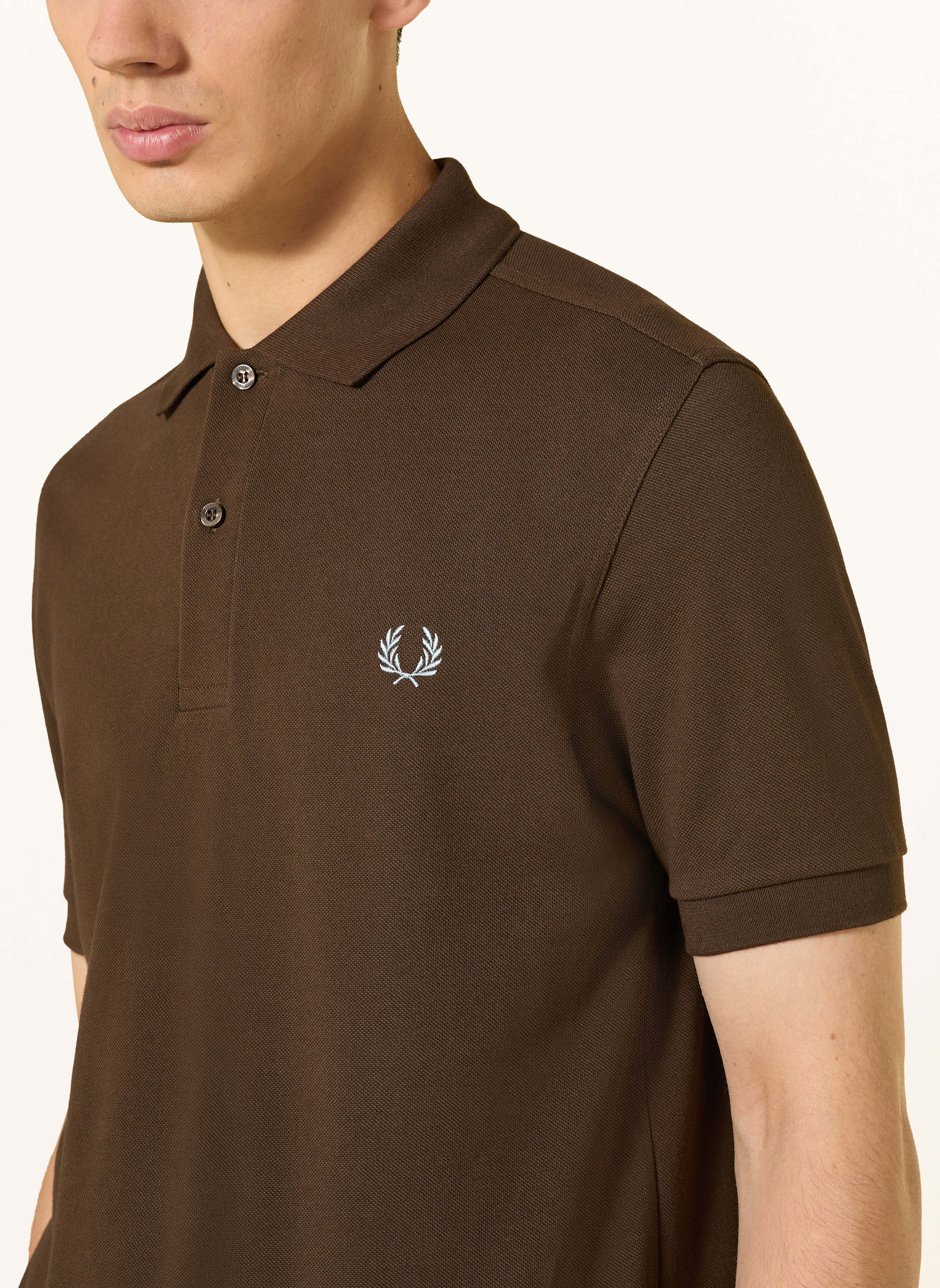 Thumbnail - Fred Perry Piqué-Poloshirt Regular Fit braun