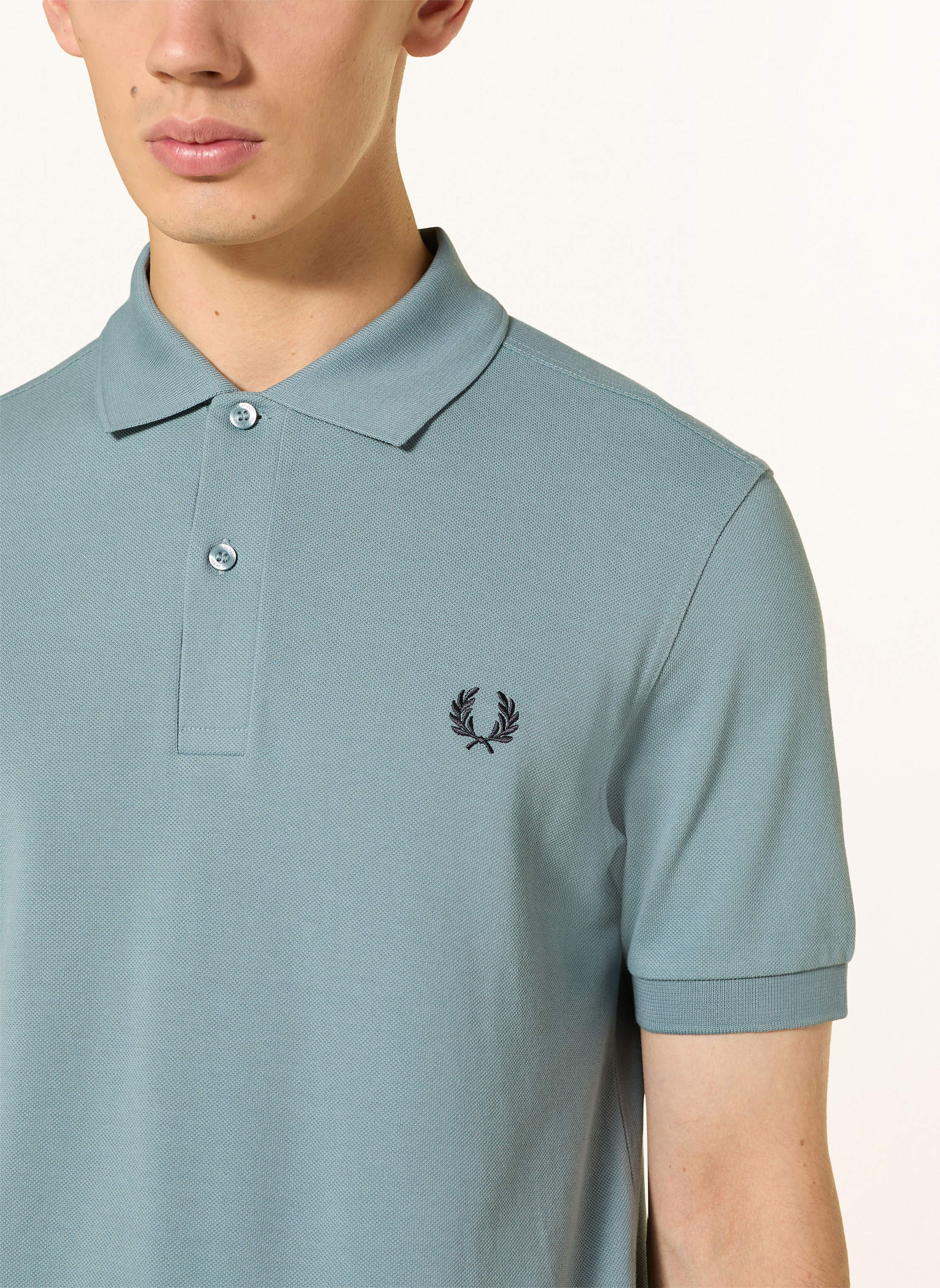 Thumbnail - Fred Perry Piqué-Poloshirt Regular Fit blau