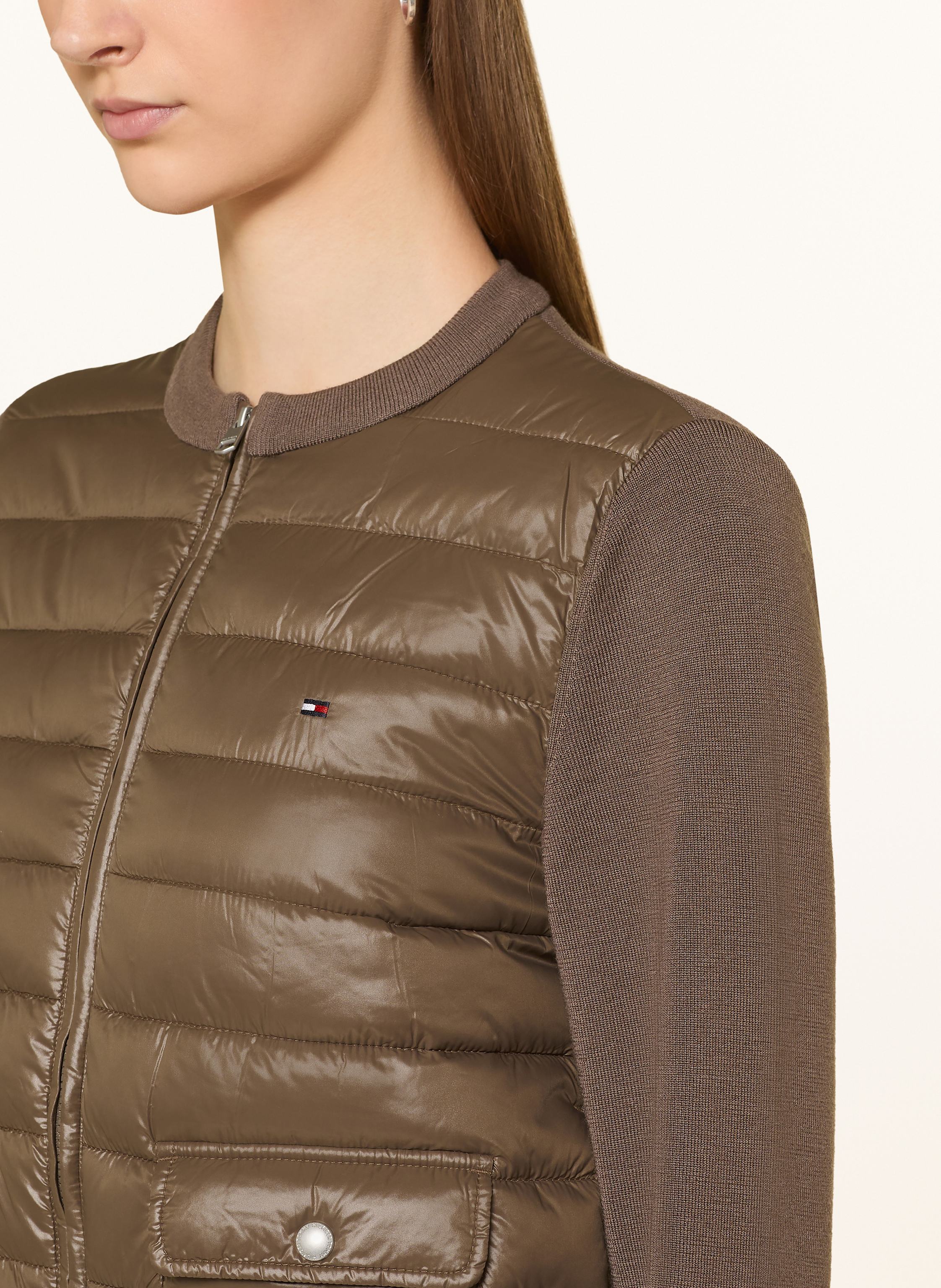 Thumbnail - Tommy Hilfiger Steppjacke Im Materialmix beige