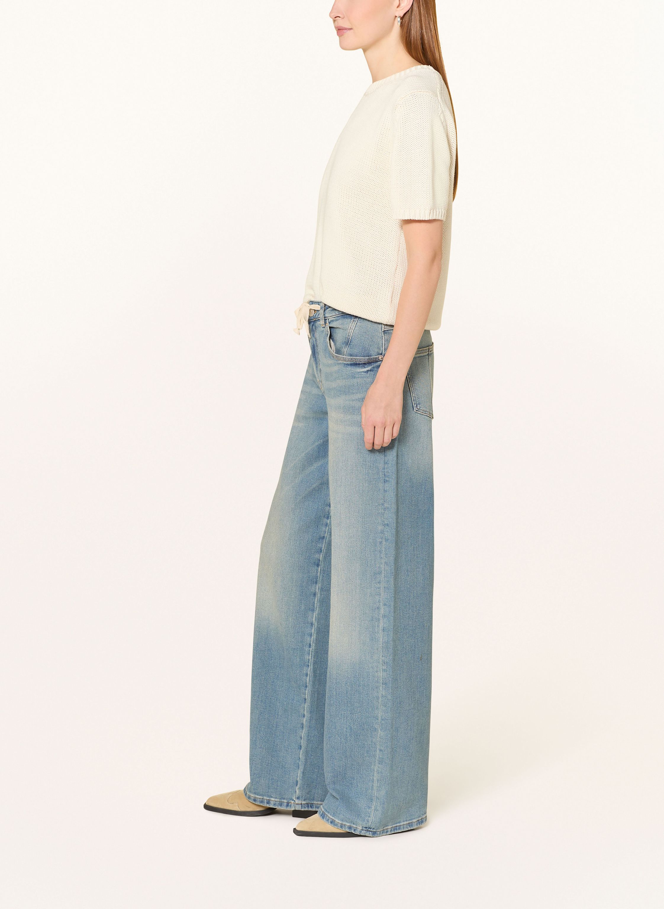 Thumbnail - Mos Mosh Wide Leg Jeans Mmmilo blau