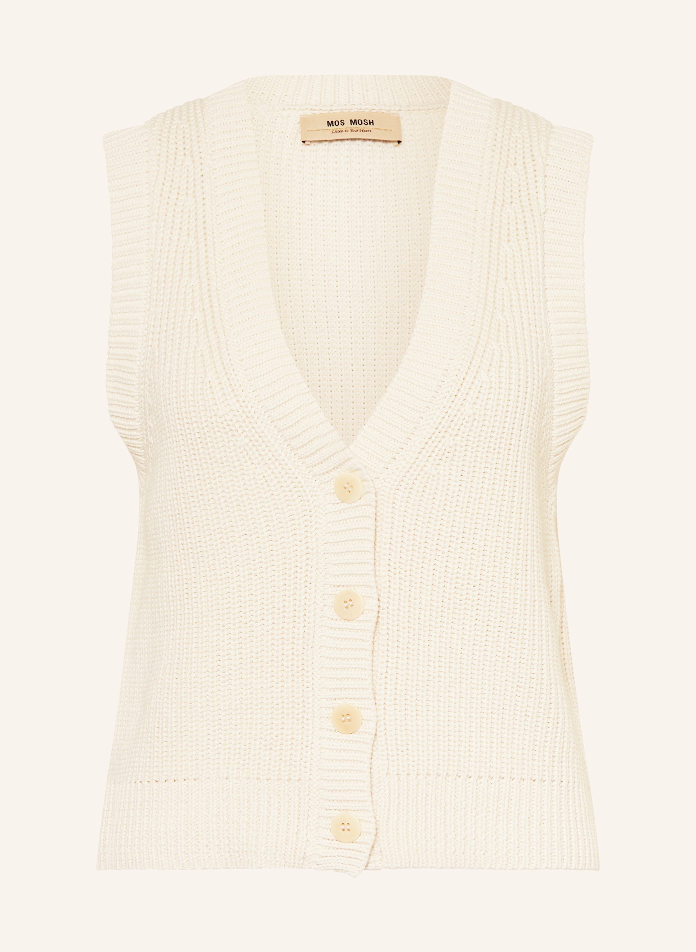 Mos Mosh Strickweste Mmkirby weiss