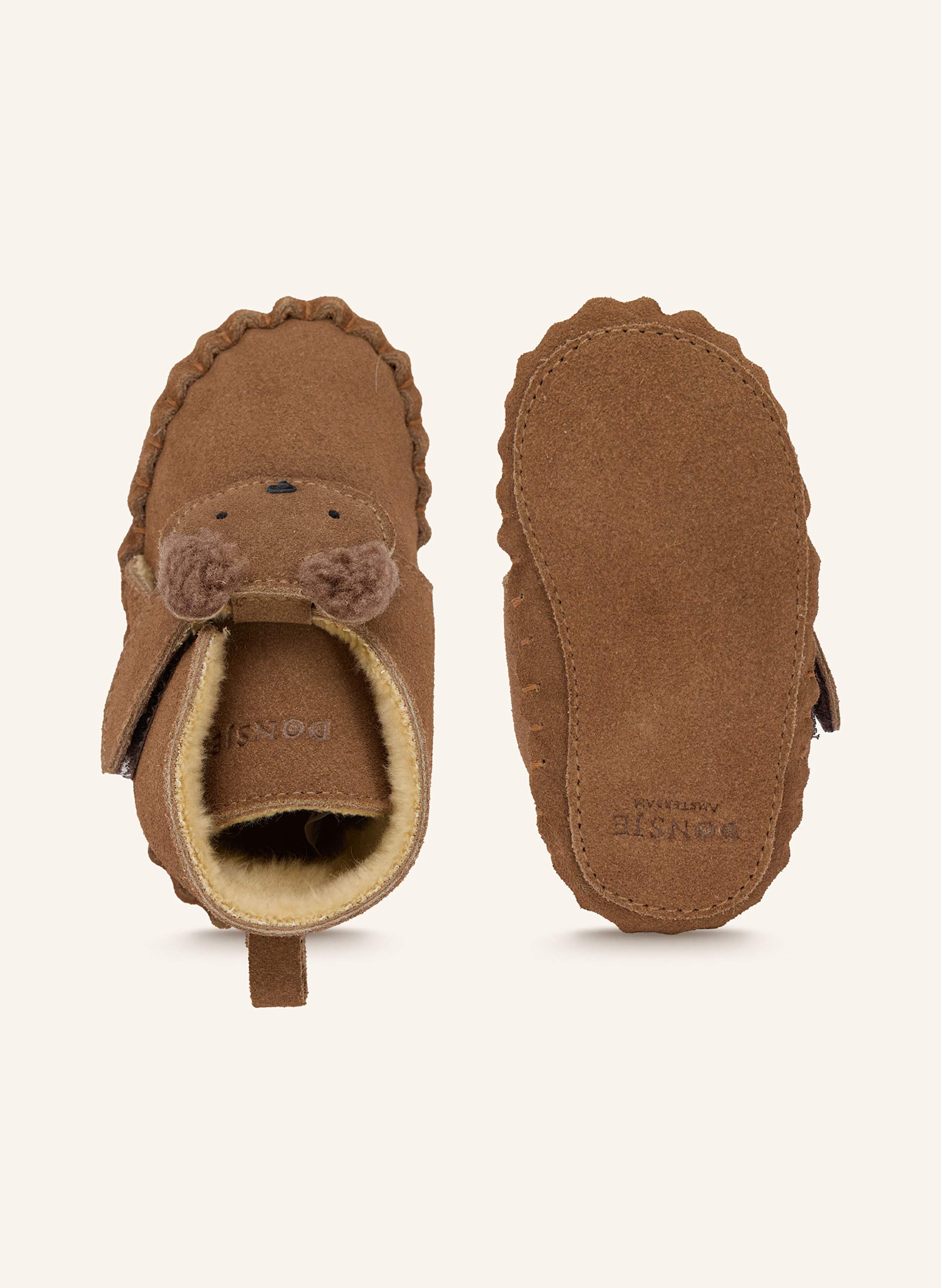 Thumbnail - Donsje Krabbelschuhe Pouty braun