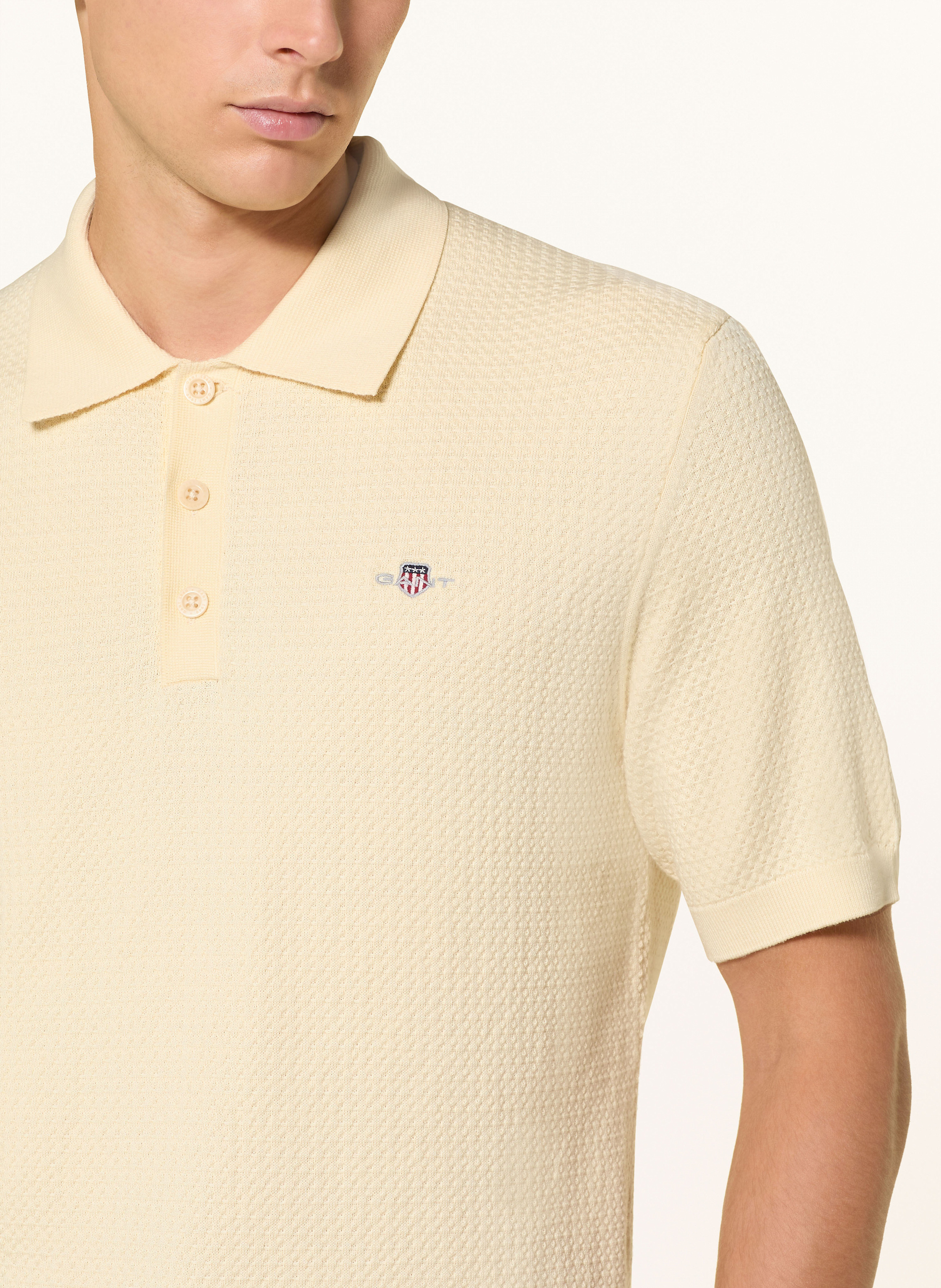 Thumbnail - Gant Piqué-Poloshirt gelb
