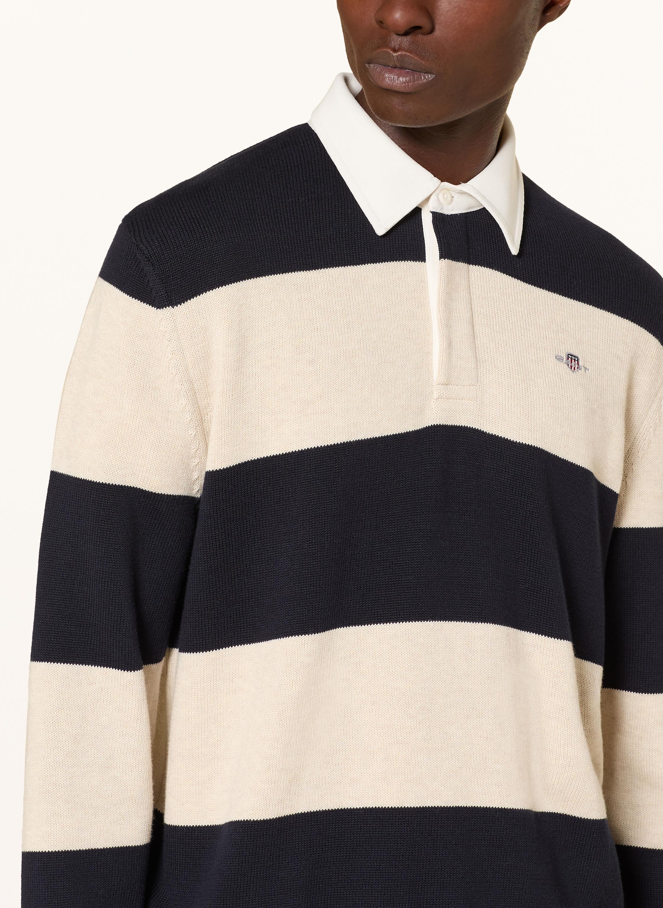 Thumbnail - Gant Strick-Rugbyshirt blau