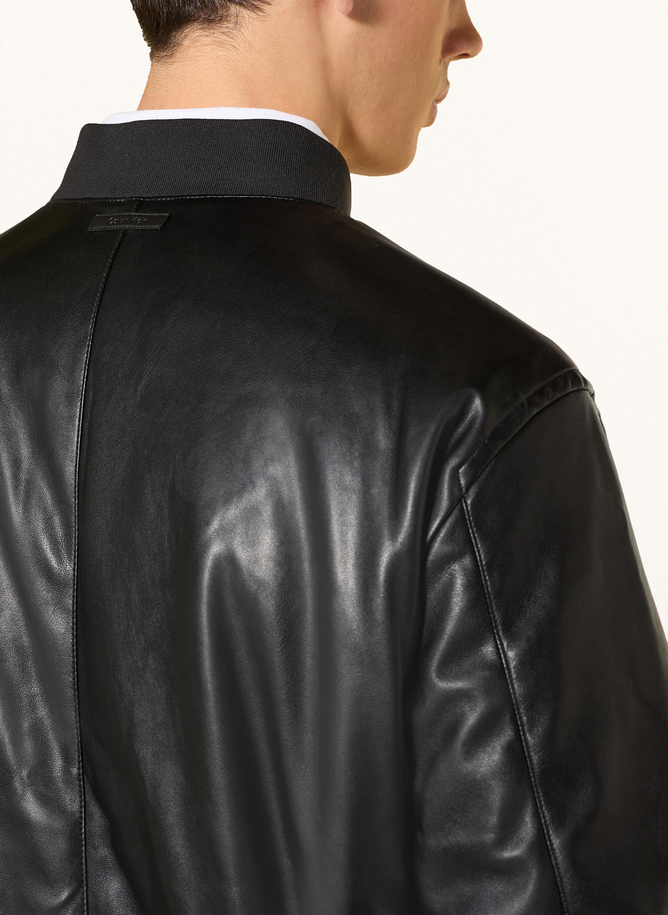 Thumbnail - Calvin Klein Jeans Blouson In Lederoptik schwarz