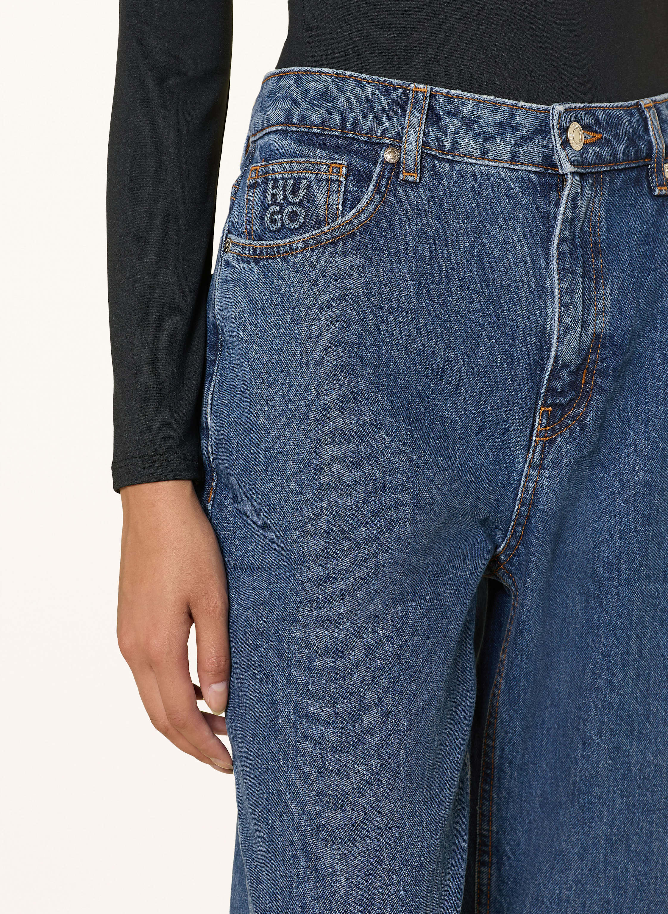 Thumbnail - Hugo Mom Jeans Garlene blau