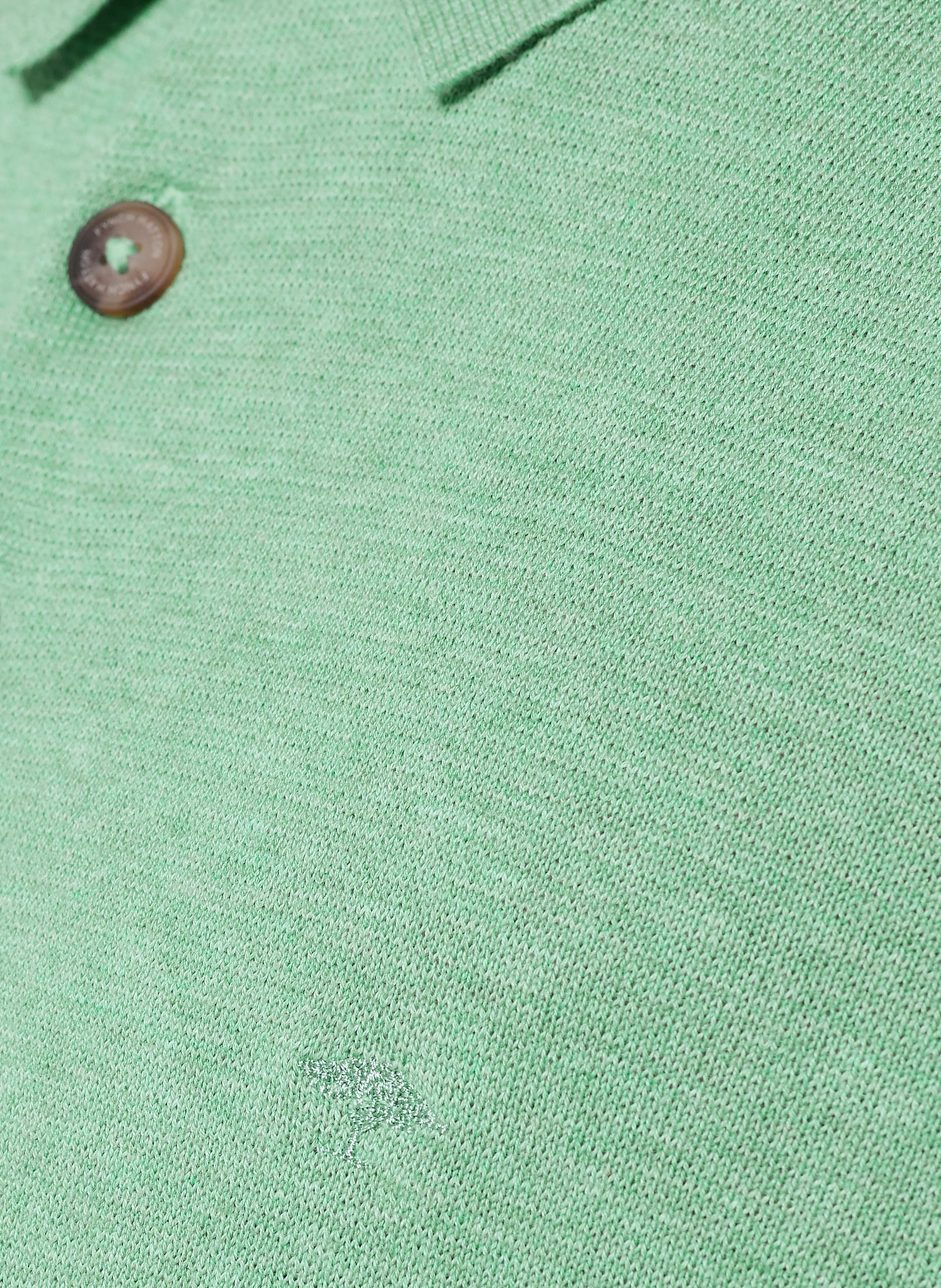 Thumbnail - Fynch-Hatton Strick-Poloshirt gruen