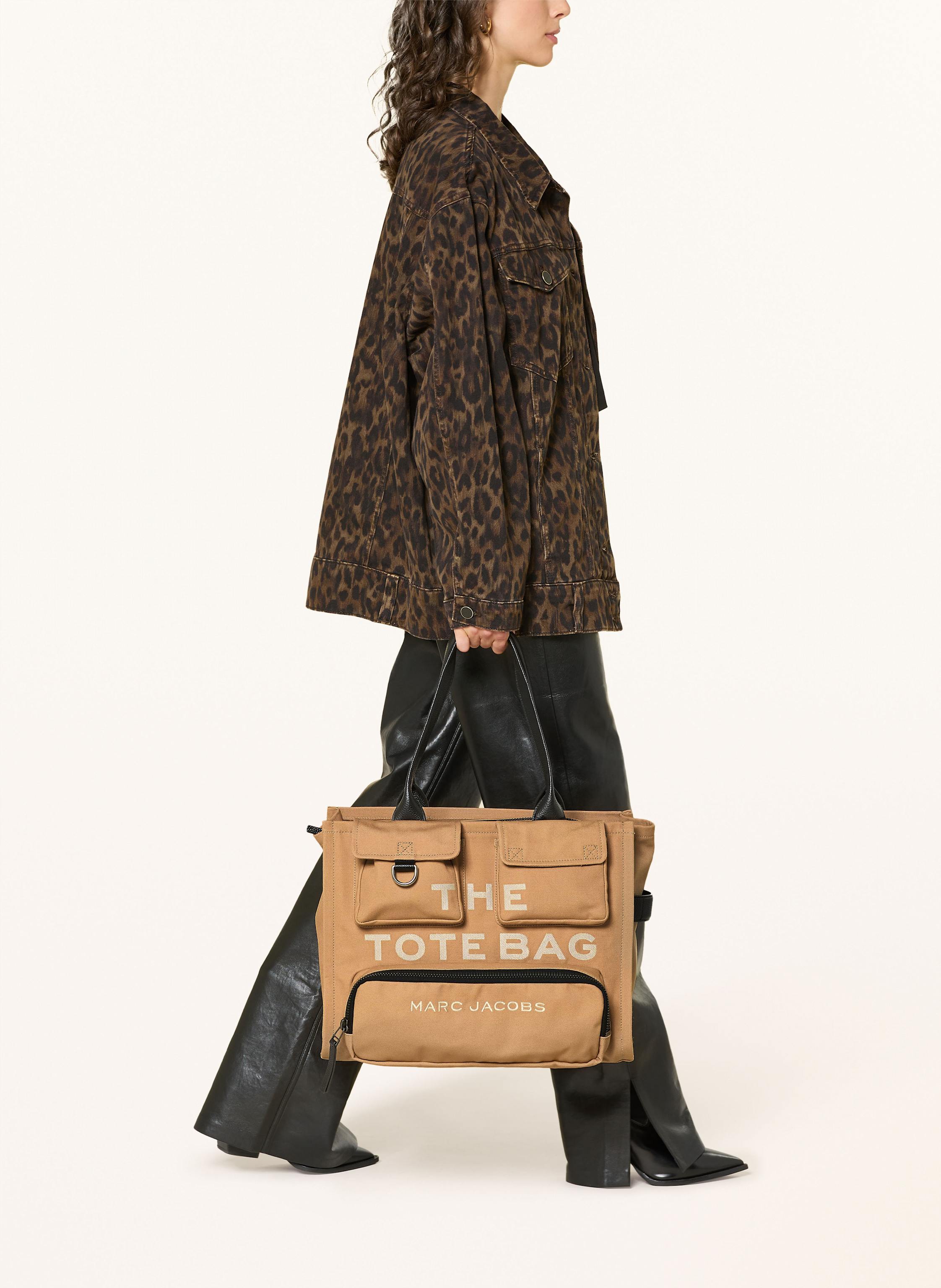 Thumbnail - Marc Jacobs Shopper The Large Cargo Canvas Tote Bag beige