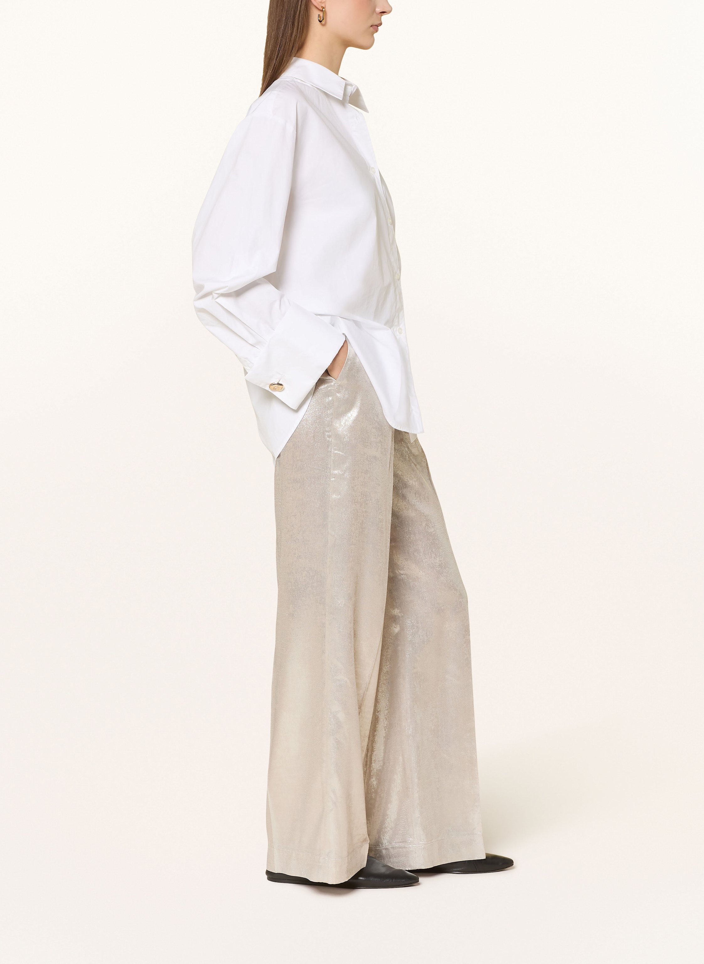 Thumbnail - Oui Marlenehose silber