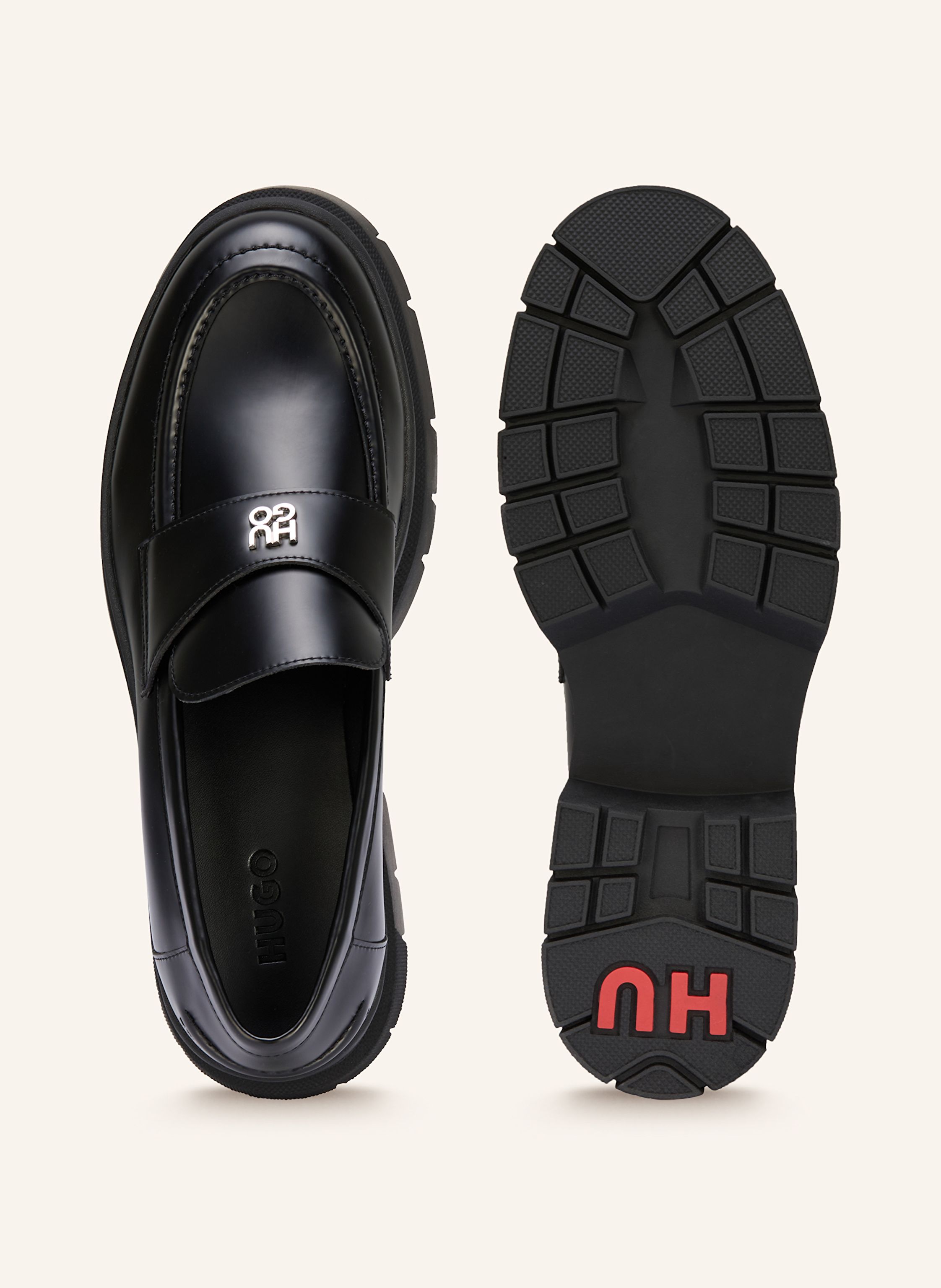 Thumbnail - Hugo Plateau-Slipper Kris schwarz