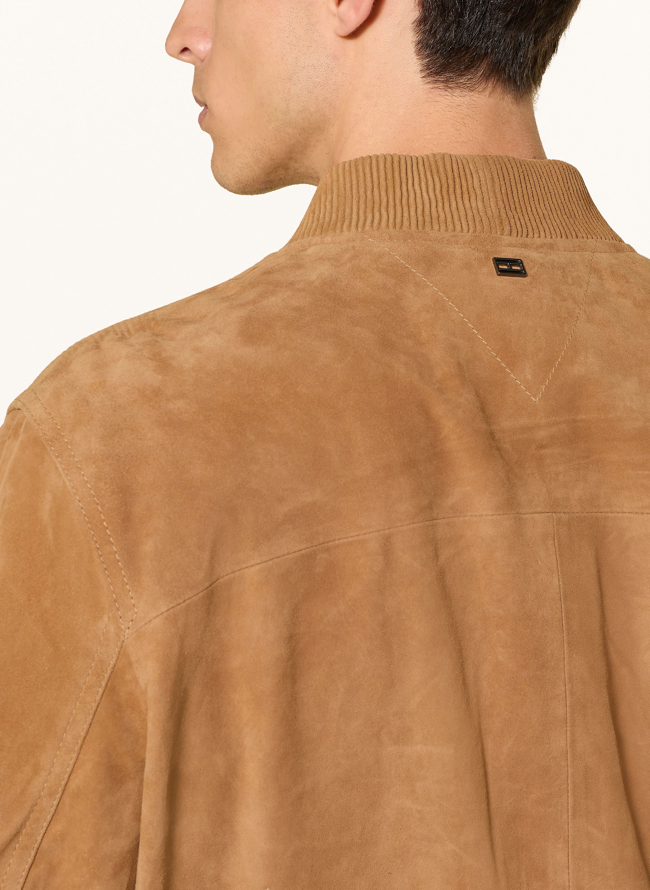 Thumbnail - Tommy Hilfiger Lederblouson blau