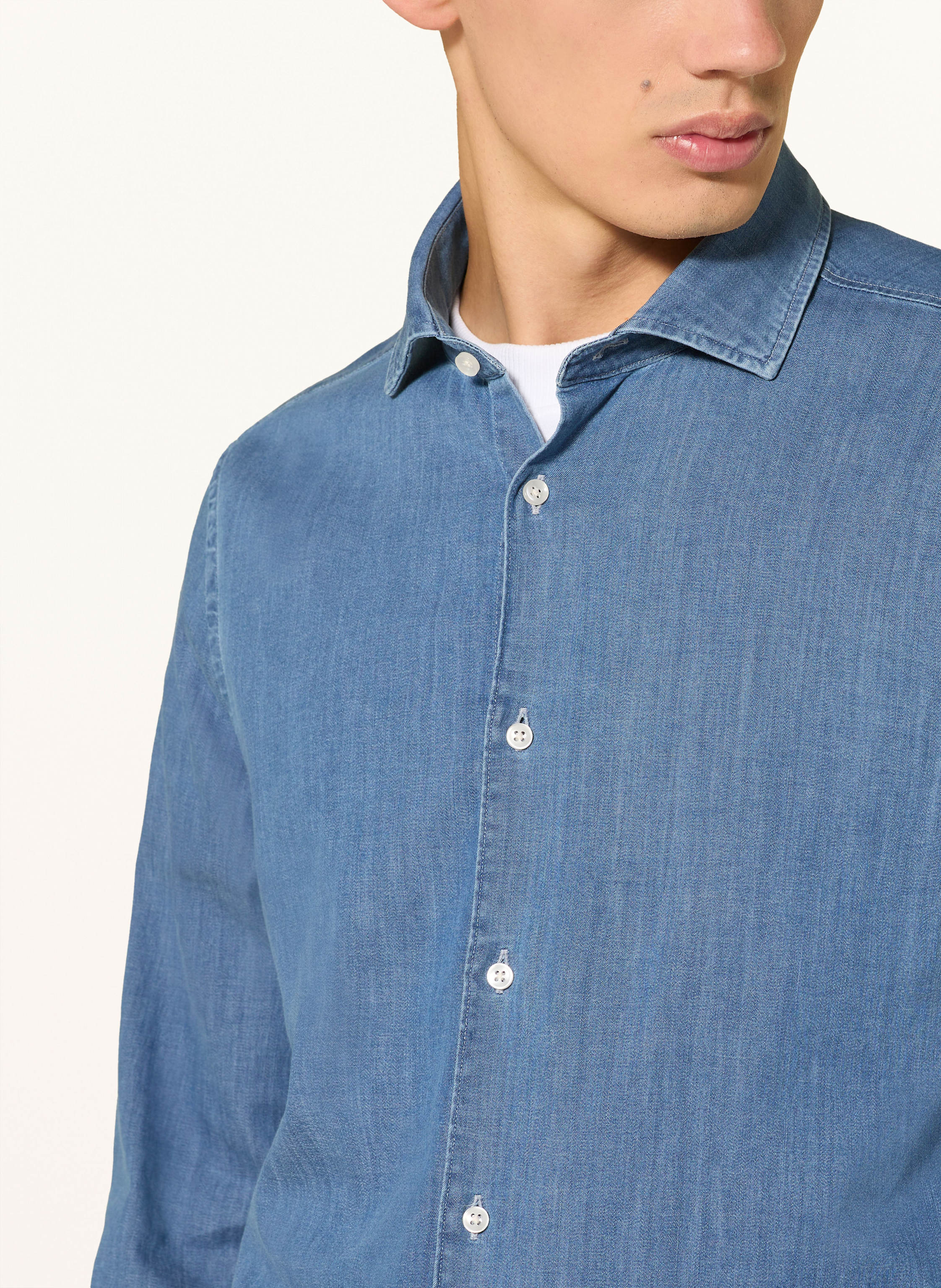 Thumbnail - Tommy Hilfiger Jeanshemd Slim Fit blau