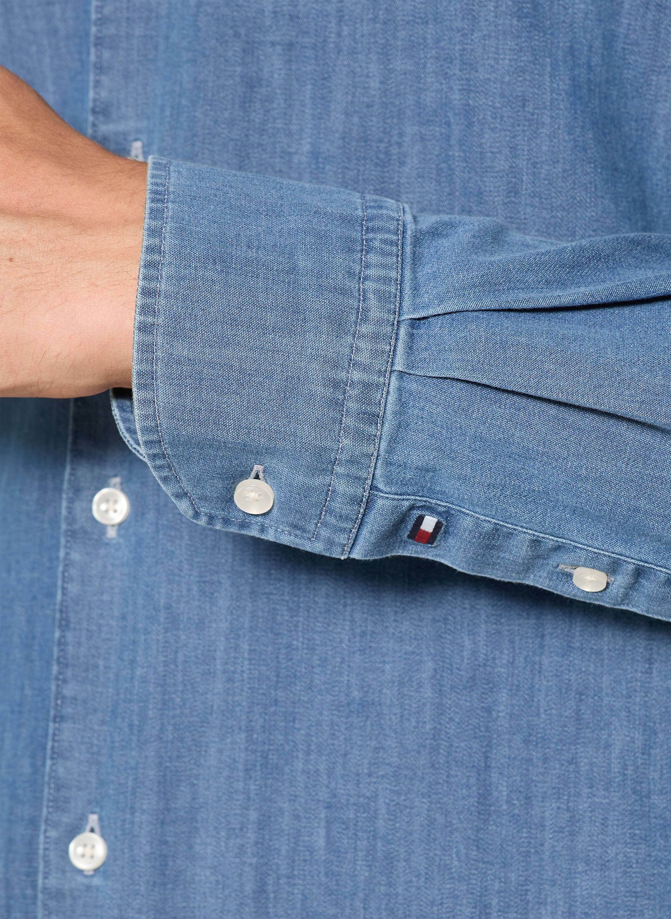 Thumbnail - Tommy Hilfiger Jeanshemd Slim Fit blau