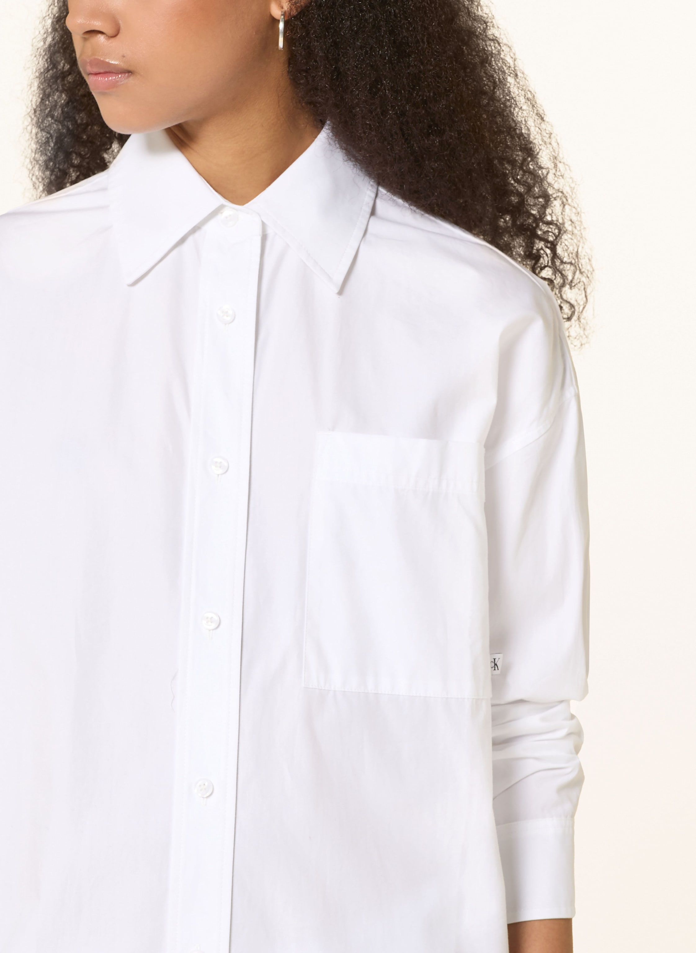 Thumbnail - Calvin Klein Jeans Oversized-Hemdblusenkleid weiss