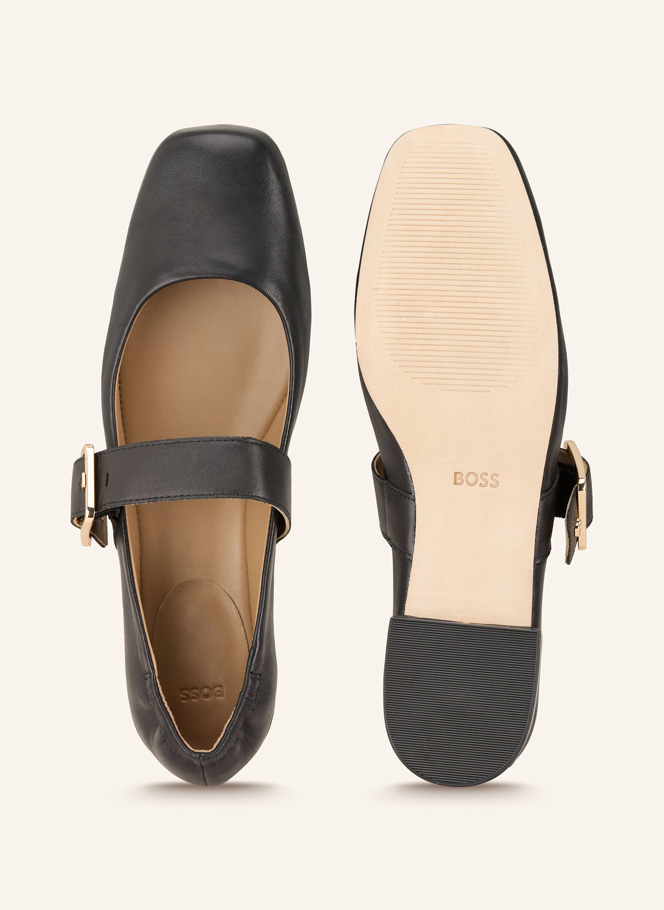 Thumbnail - Boss Mary-Jane-Ballerinas Luara schwarz