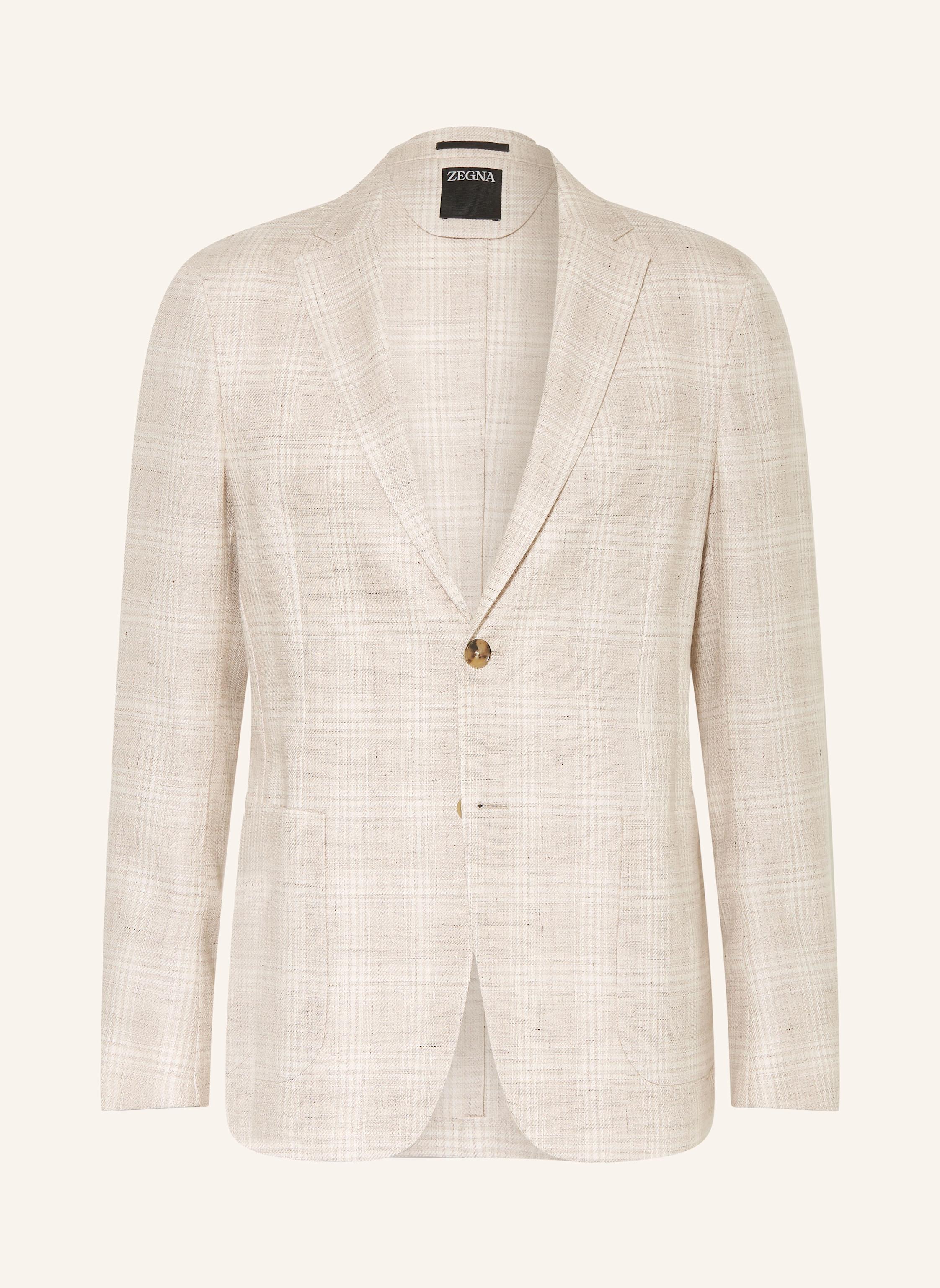 Zegna Zegna Sakko Extra Slim Fit Mit Leinen beige in BEIGE