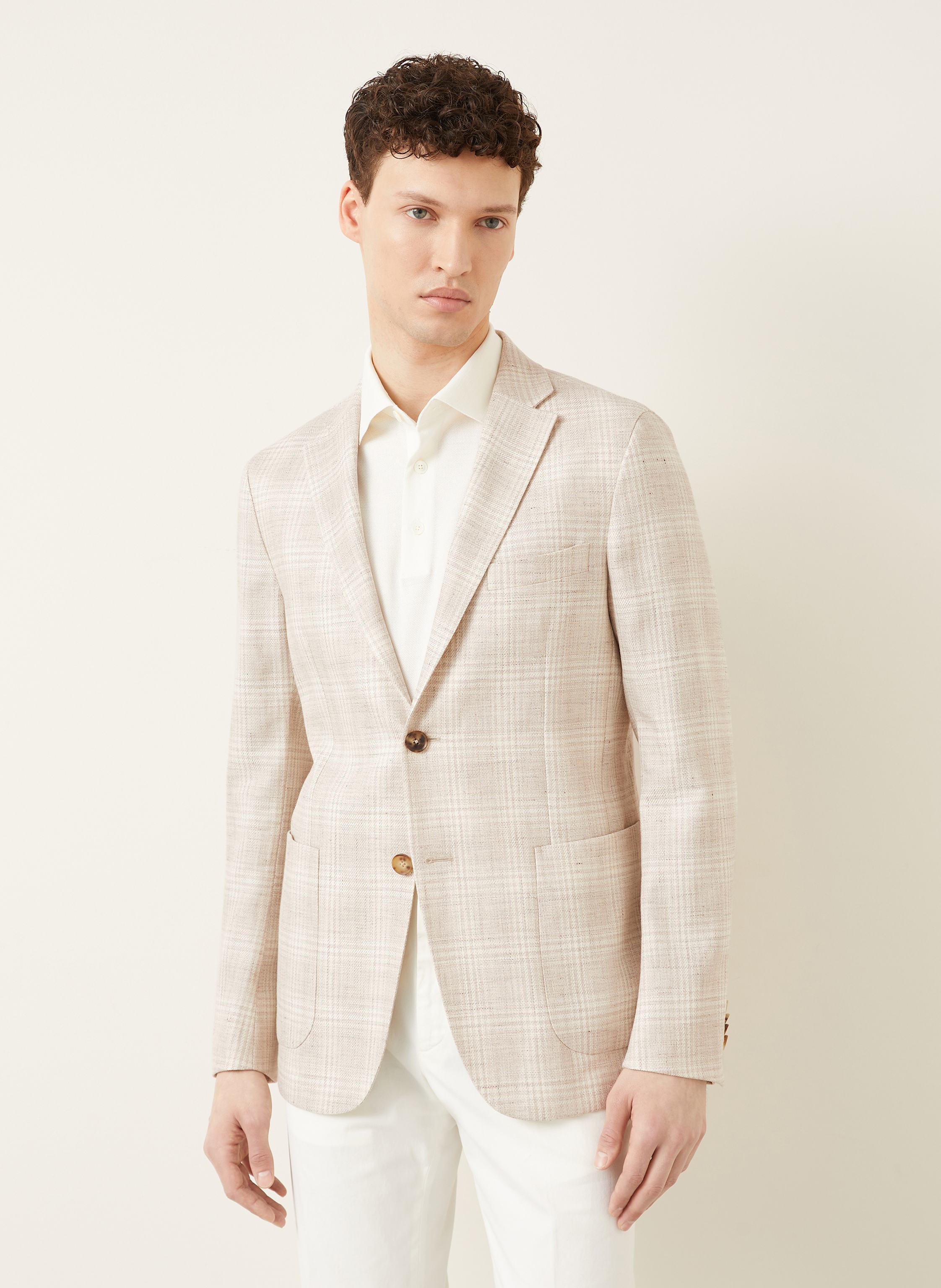 Thumbnail - Zegna Sakko Extra Slim Fit Mit Leinen beige