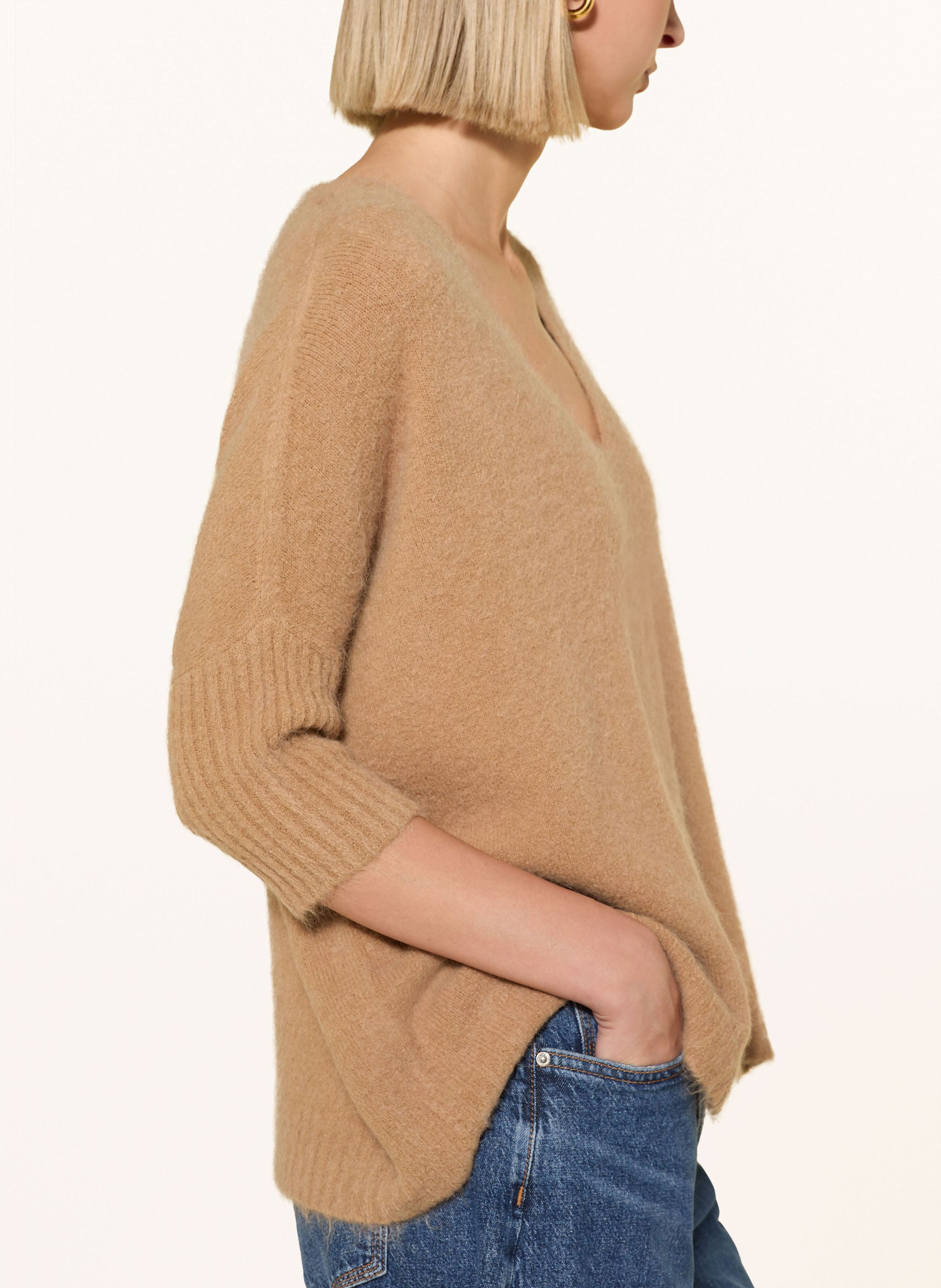 Thumbnail - Oui Pullover Mit 3/4-Arm beige