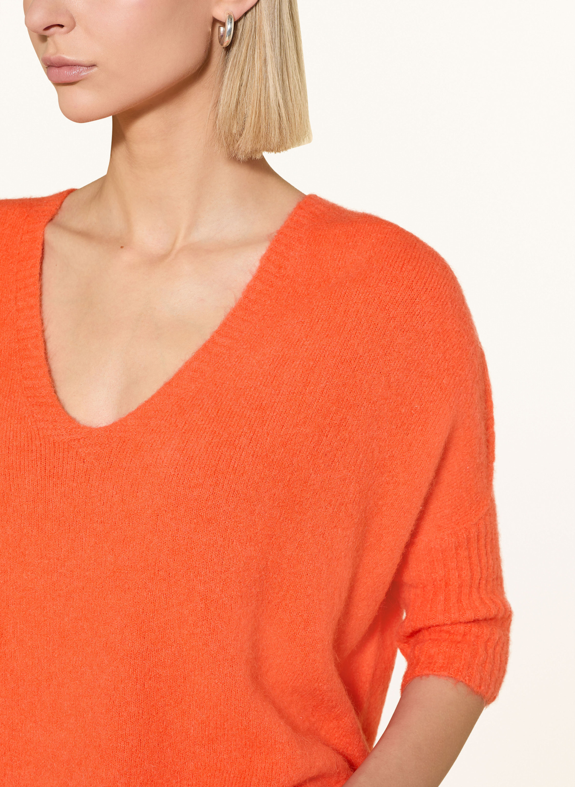 Thumbnail - Oui Pullover Mit 3/4-Arm orange