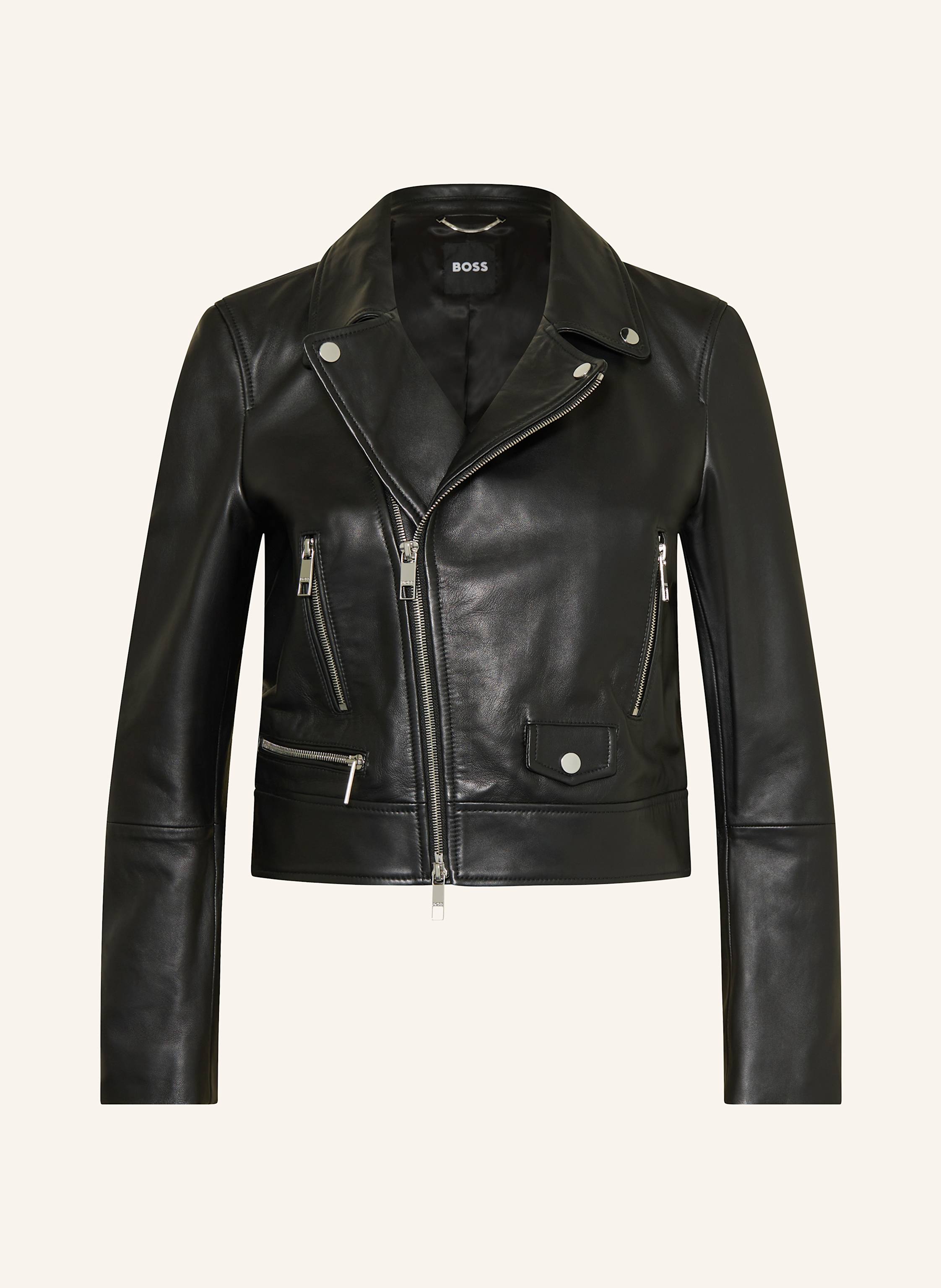 Boss Lederjacke Sayuri schwarz