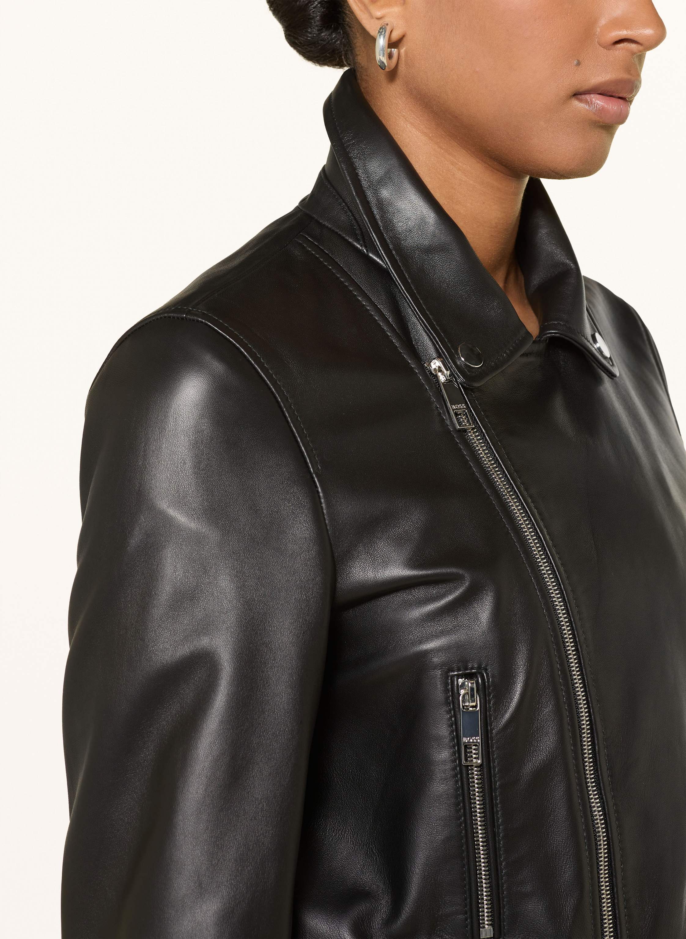 Thumbnail - Boss Lederjacke Sayuri schwarz