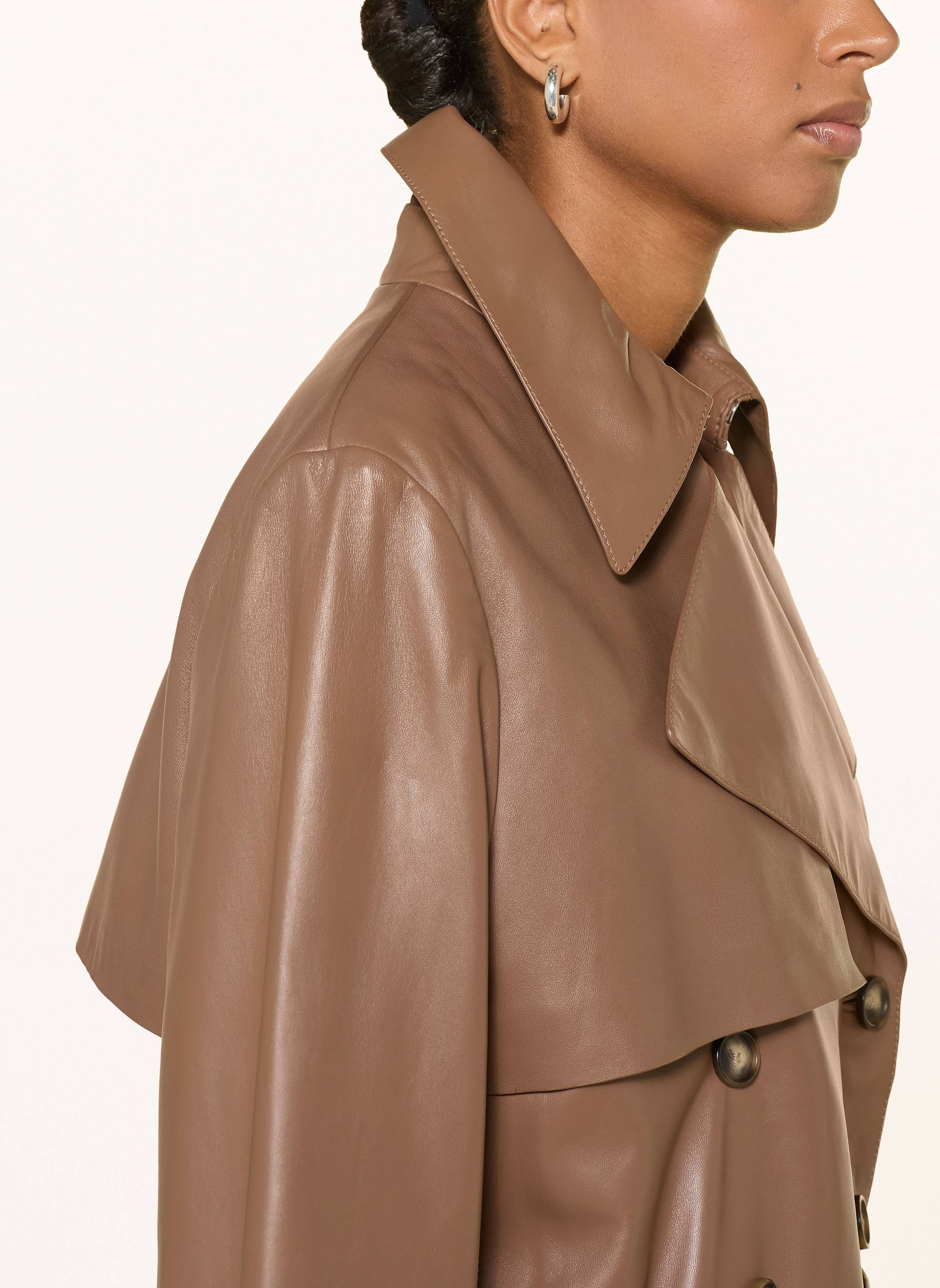 Thumbnail - Boss Lederjacke Satela braun