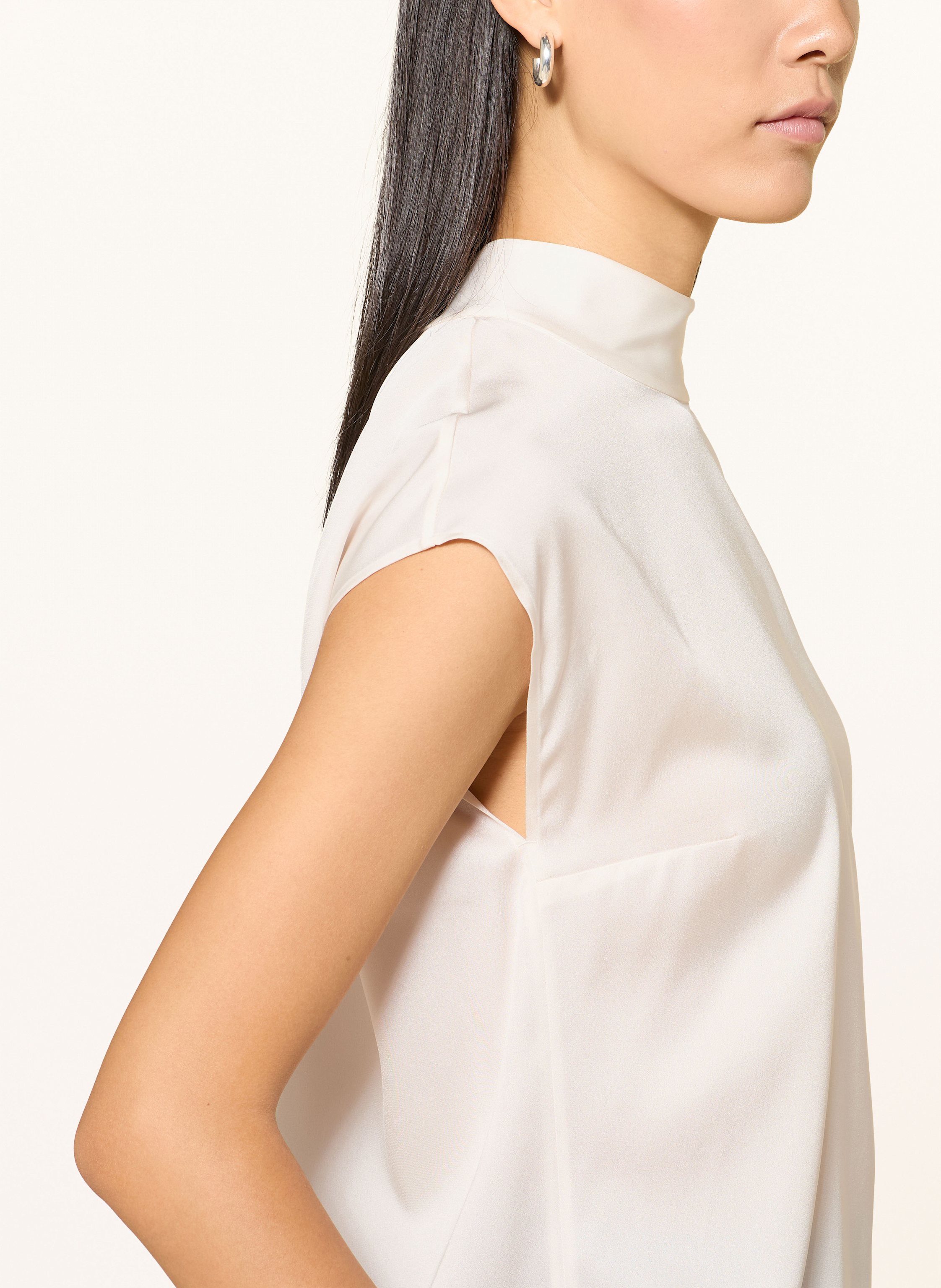 Thumbnail - Boss Blusentop Bidriz Aus Seide weiss