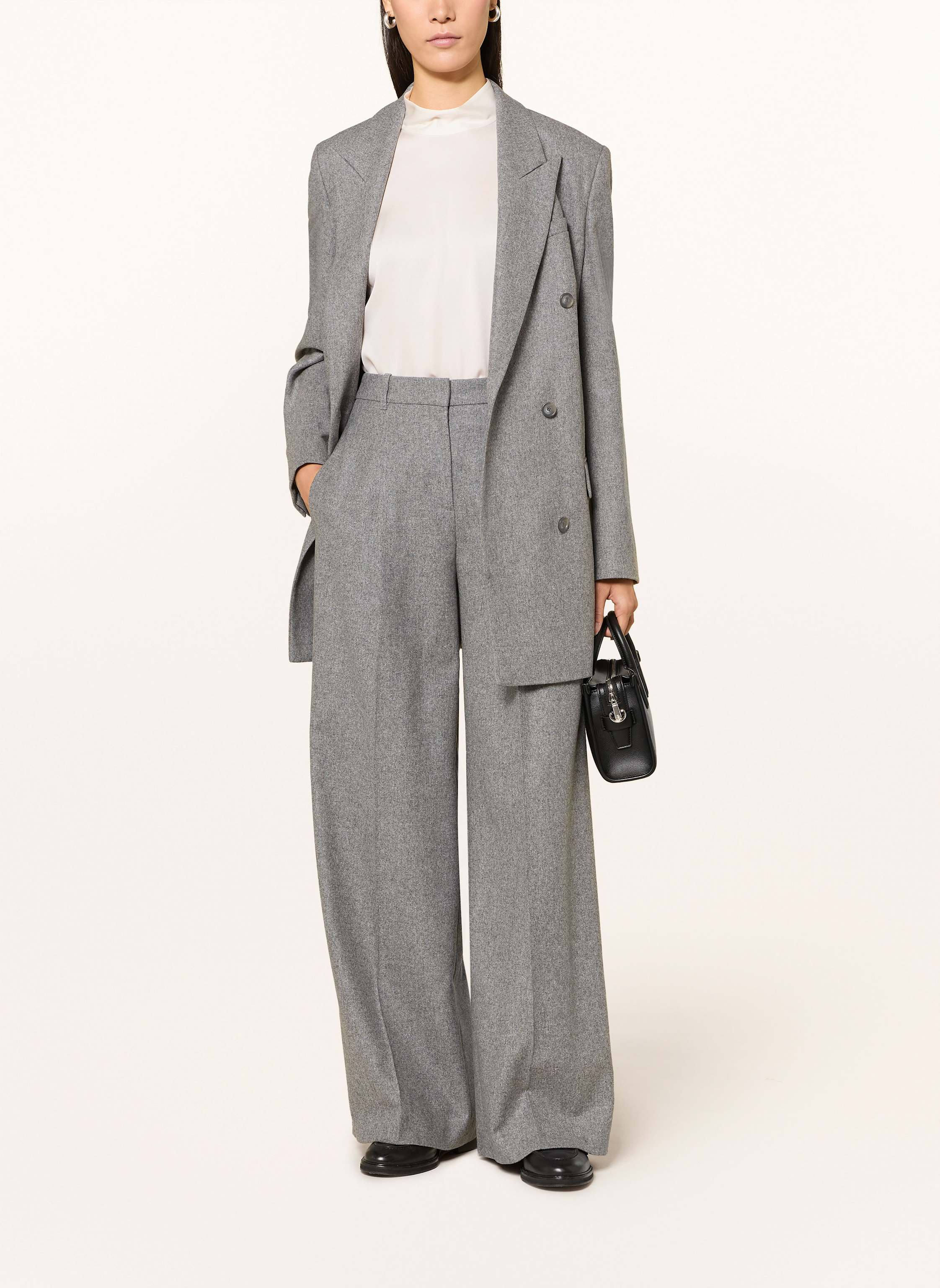 Thumbnail - Boss Blusentop Bidriz Aus Seide weiss