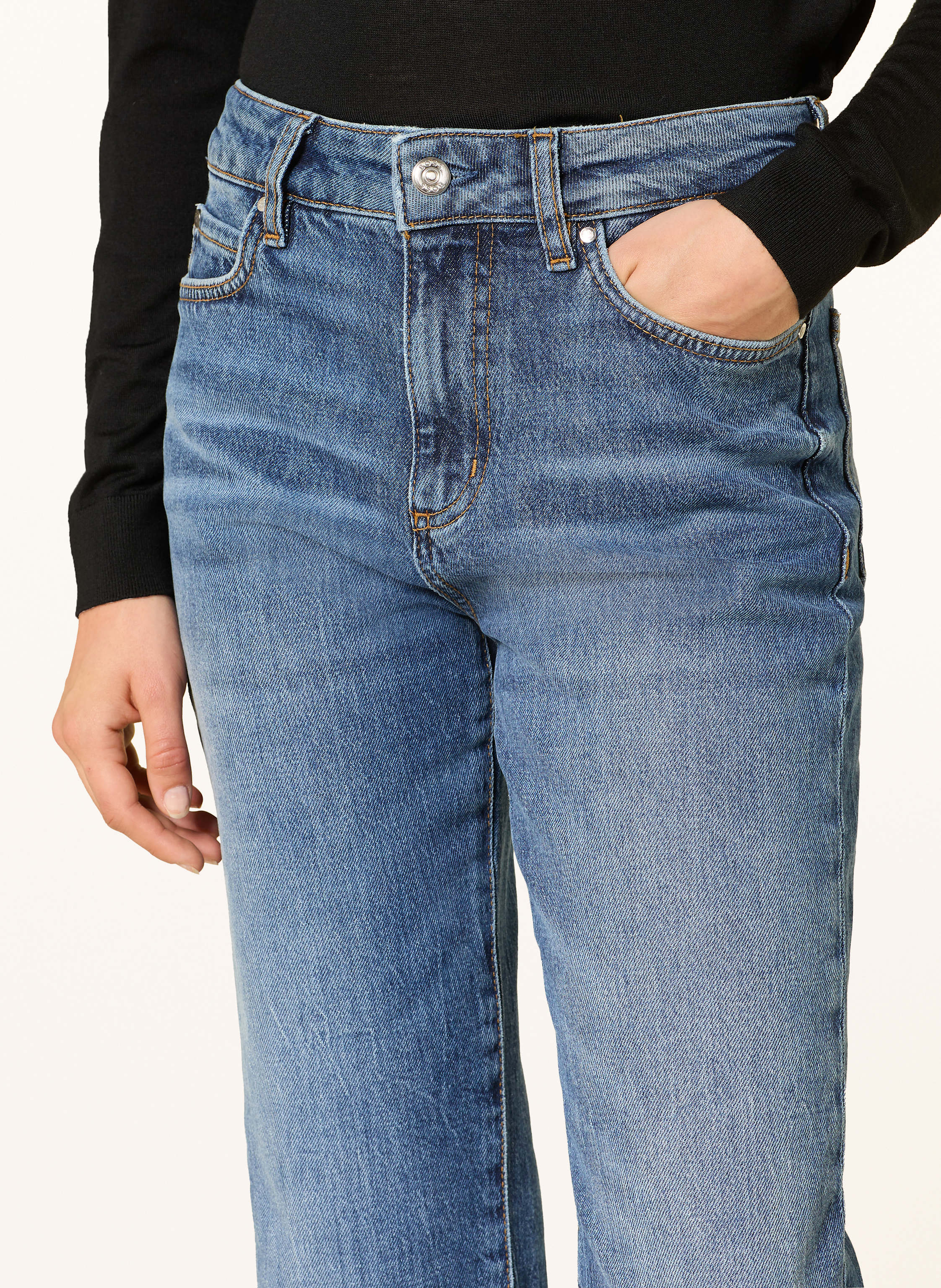 Thumbnail - Boss Straight Jeans Parkway blau
