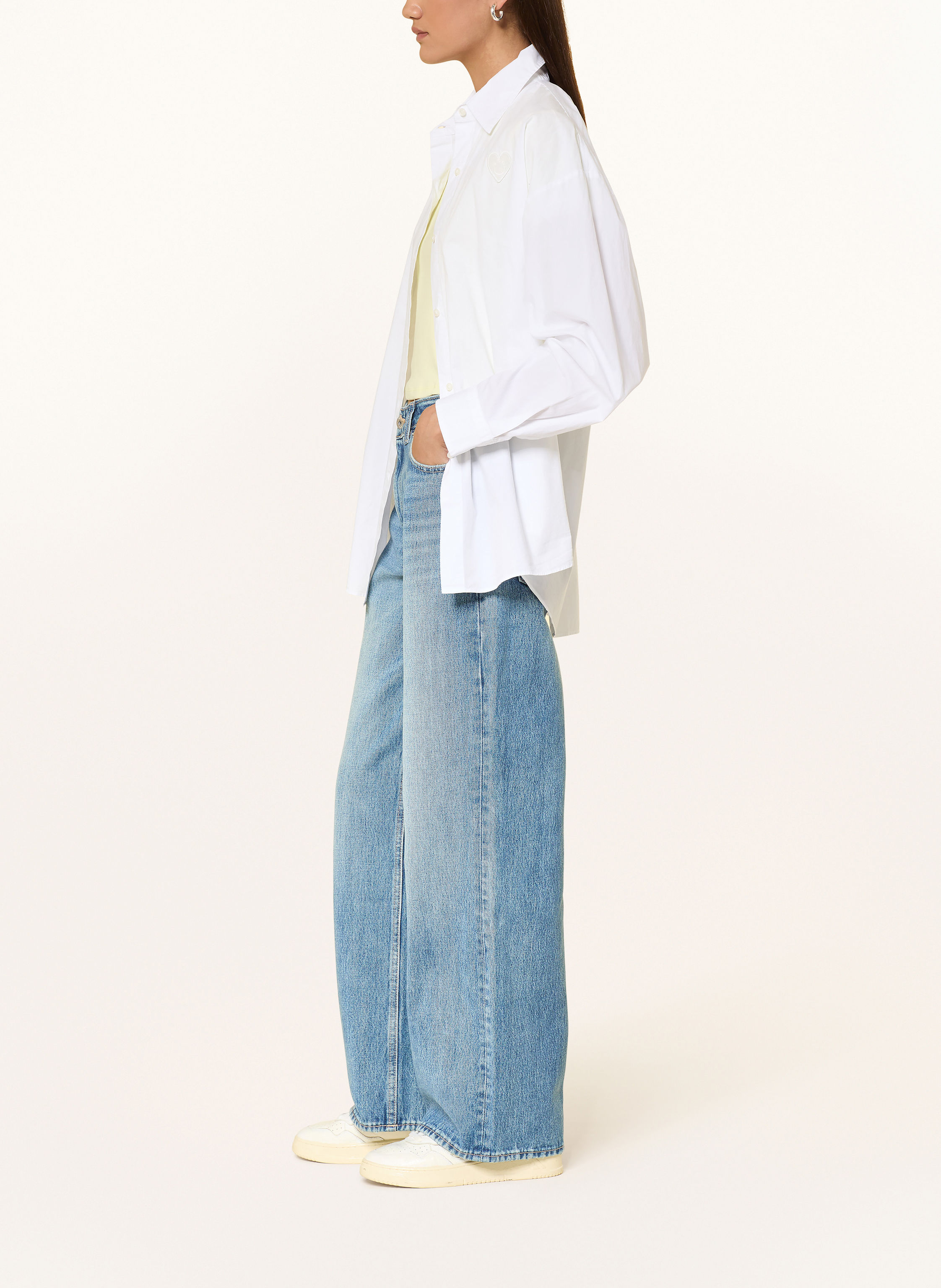 Thumbnail - Hugo Blue Wide Leg Jeans Gamala blau