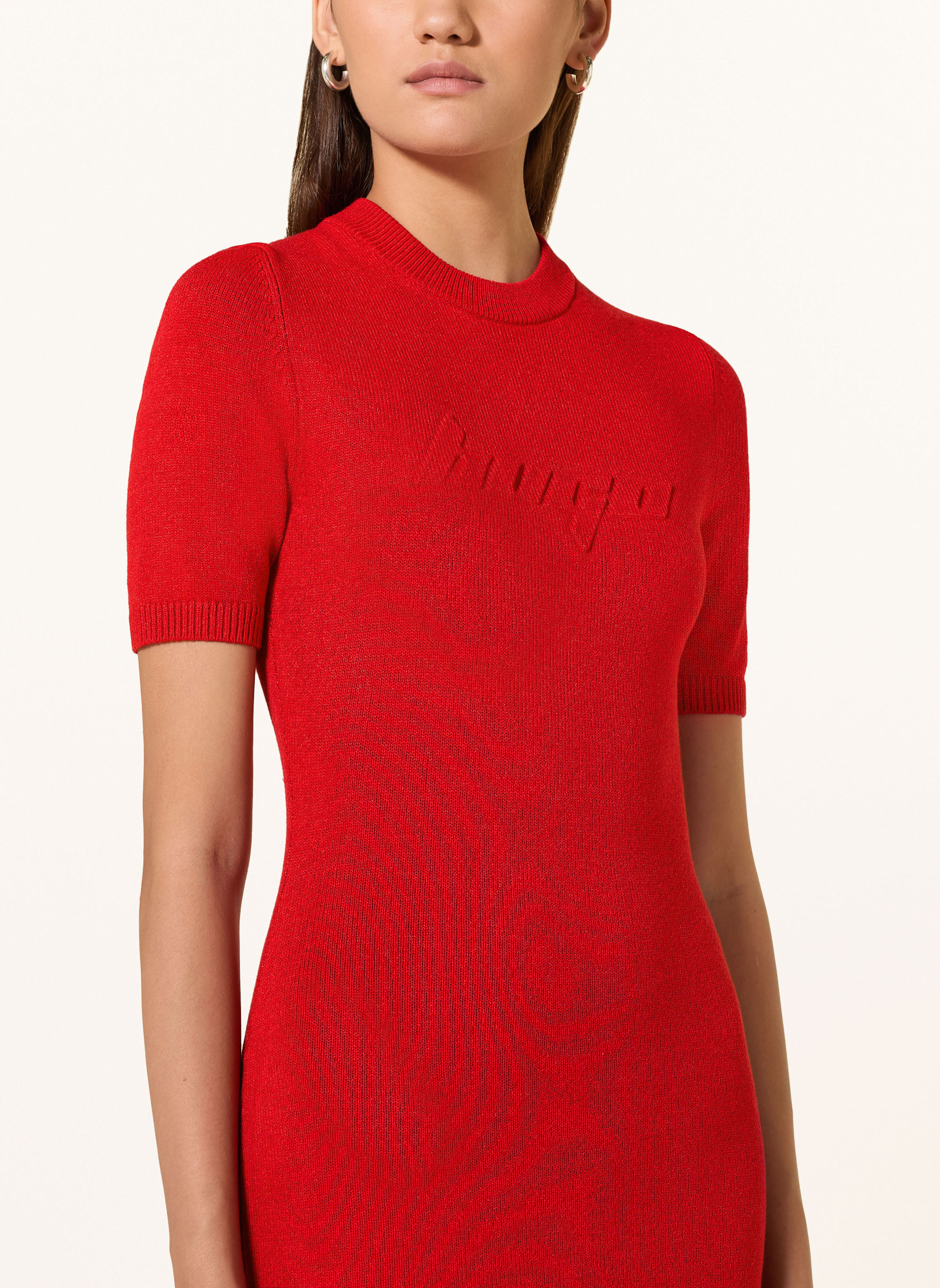 Thumbnail - Hugo Strickkleid rot