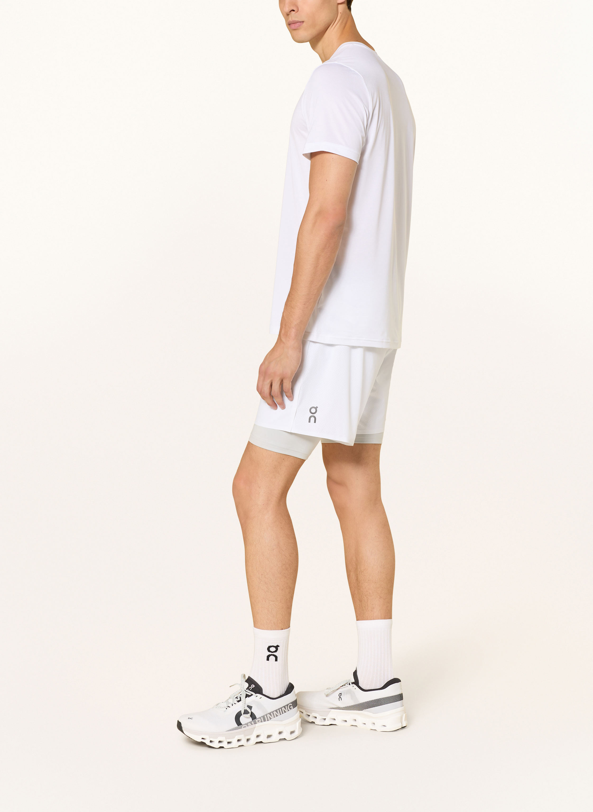 Thumbnail - On 2-In-1-Laufshorts Performance weiss
