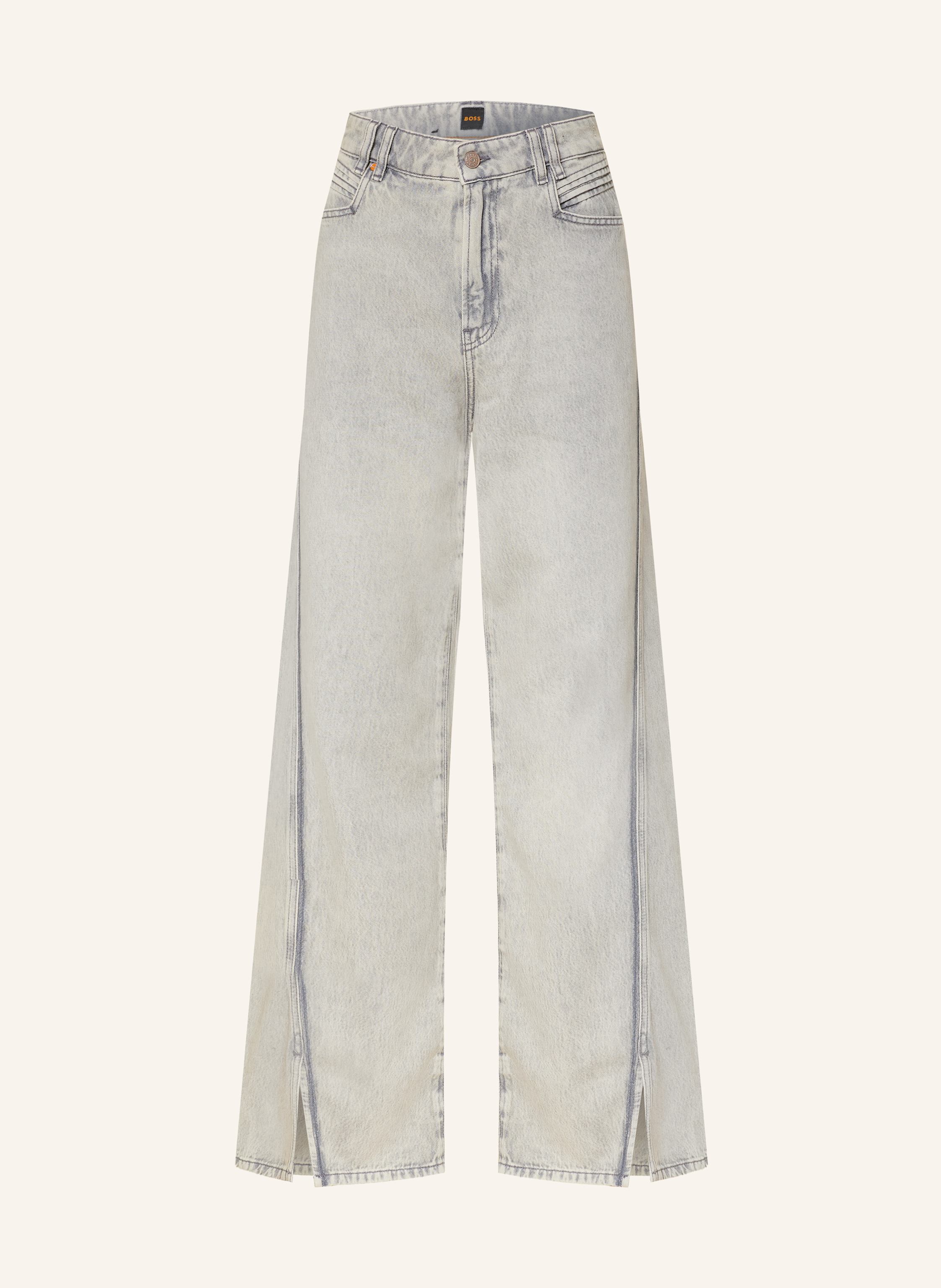 Boss Wide Leg Jeans Marlene grau