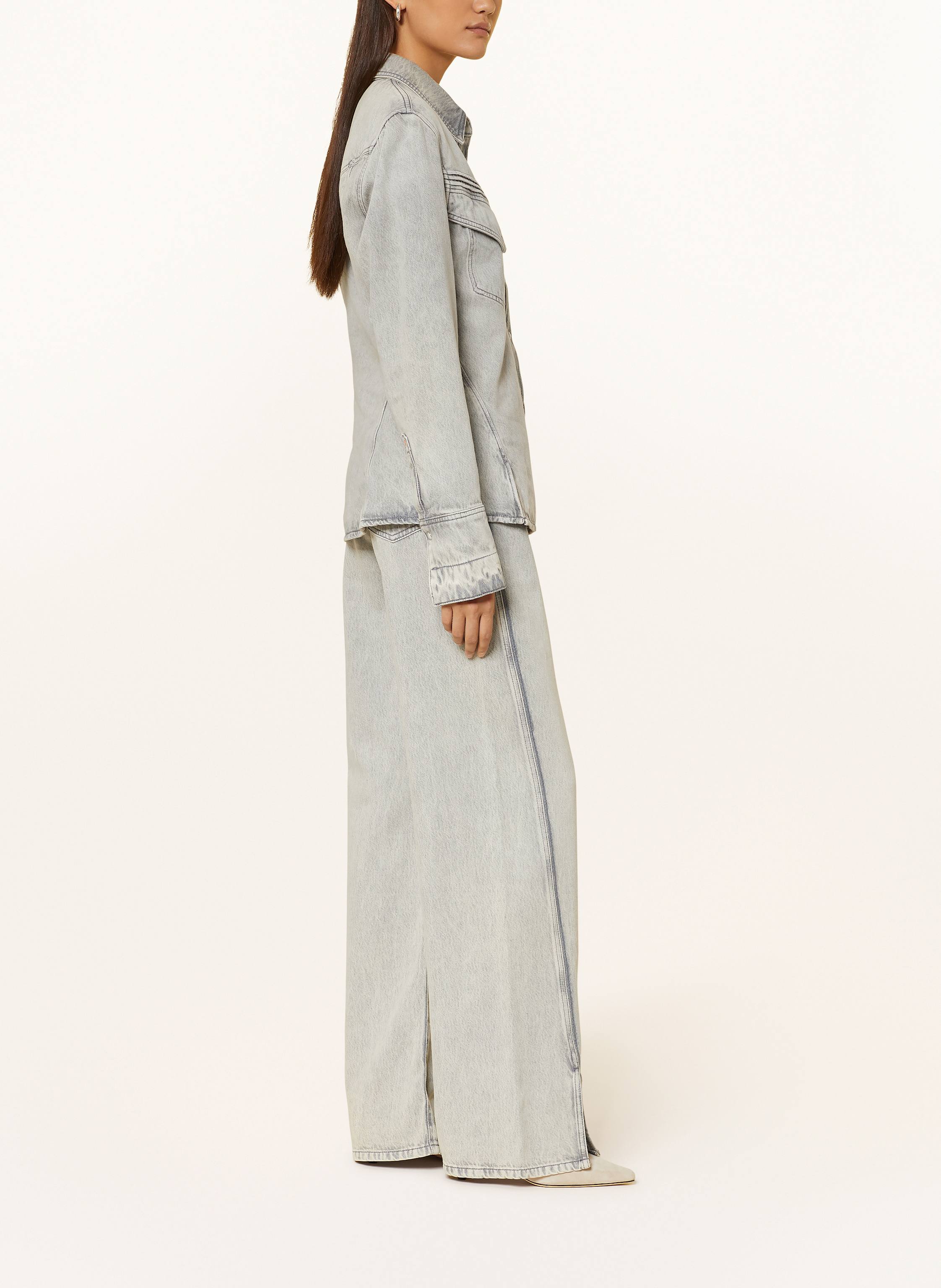 Thumbnail - Boss Wide Leg Jeans Marlene grau