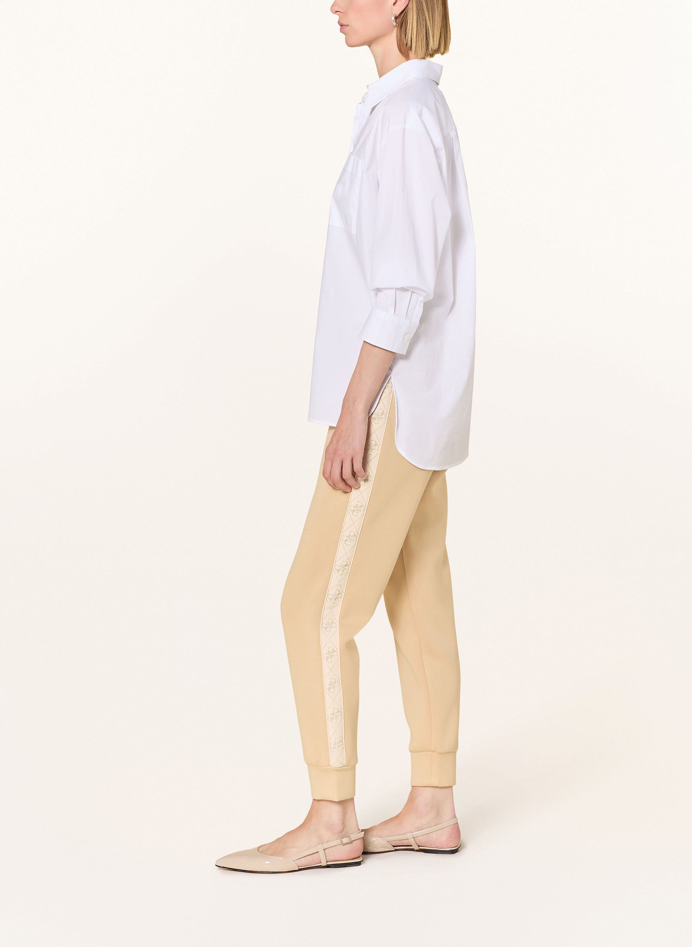 Thumbnail - Guess Hose New Victoire Im Jogging-Stil beige