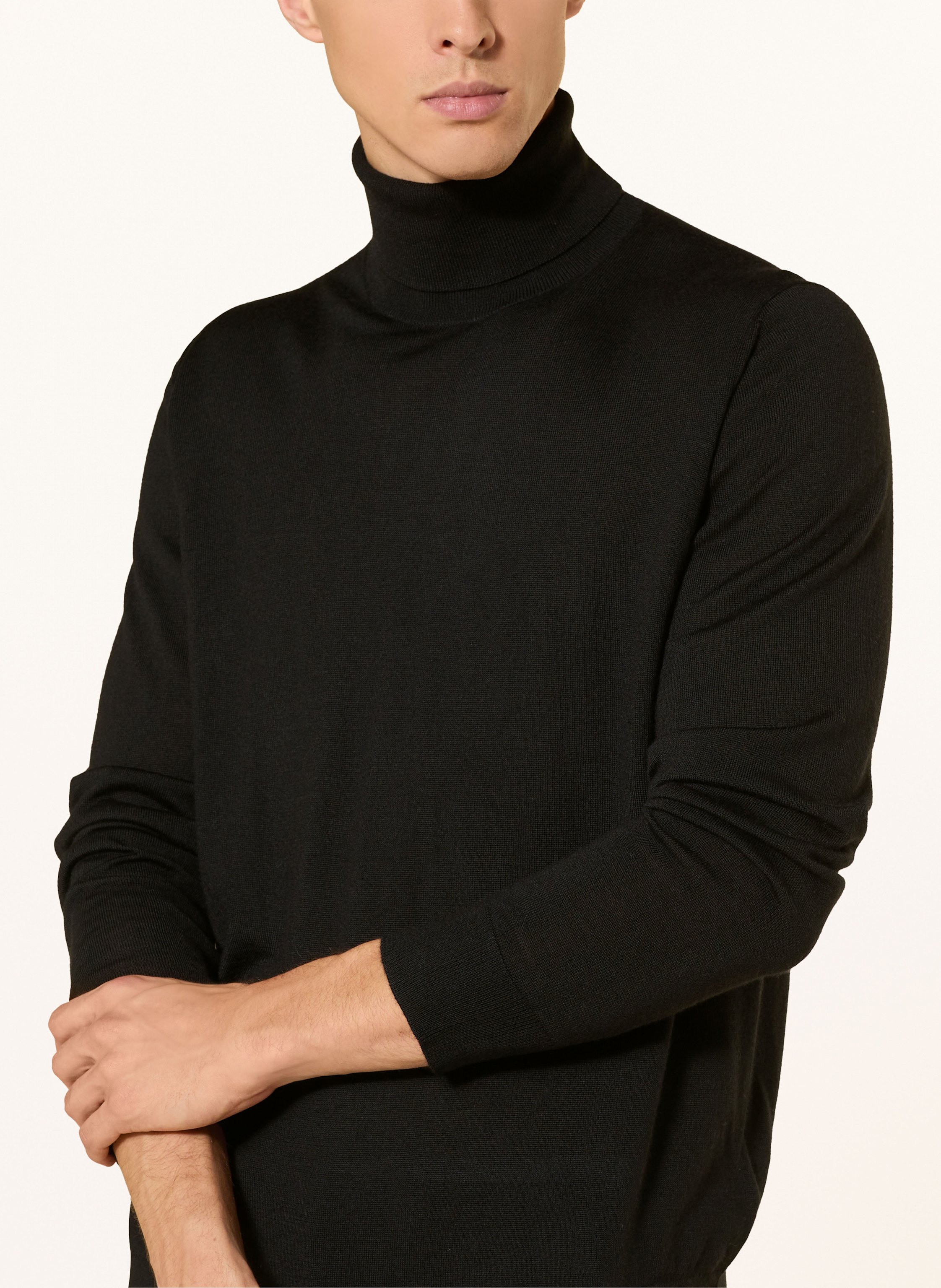 Thumbnail - Strokesman's Rollkragenpullover schwarz