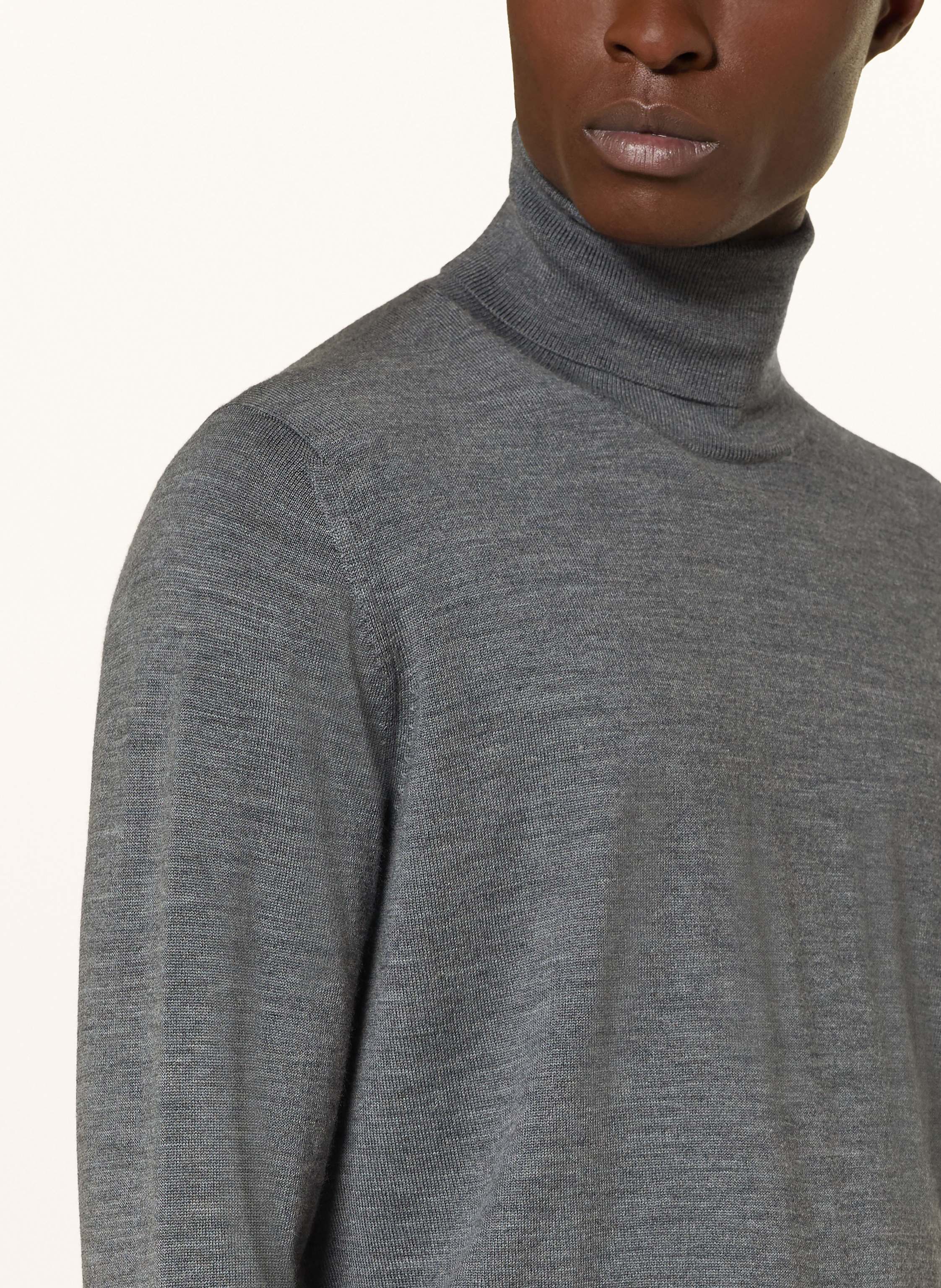 Thumbnail - Strokesman's Rollkragenpullover grau