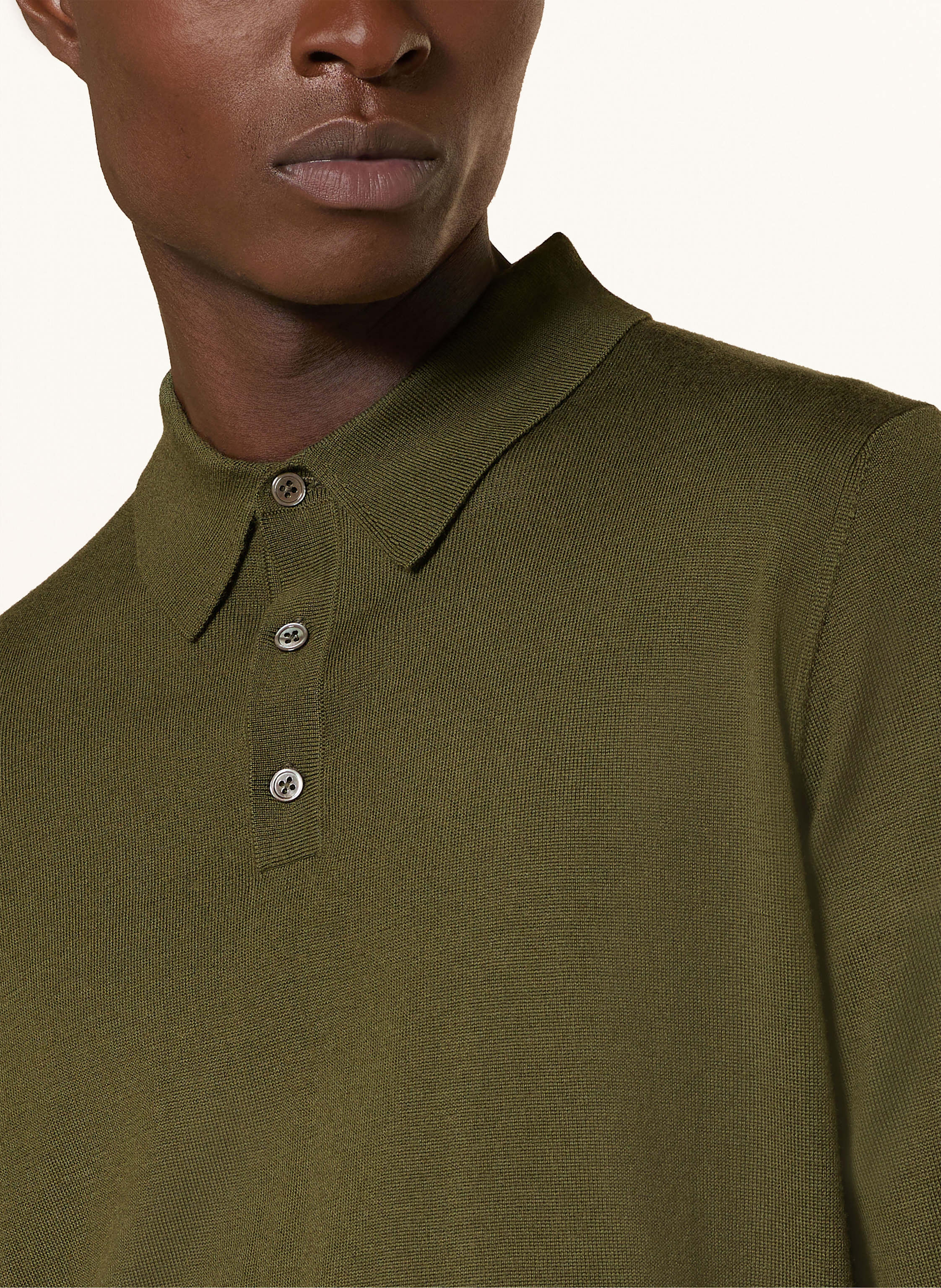 Thumbnail - Strokesman's Strick-Poloshirt gruen