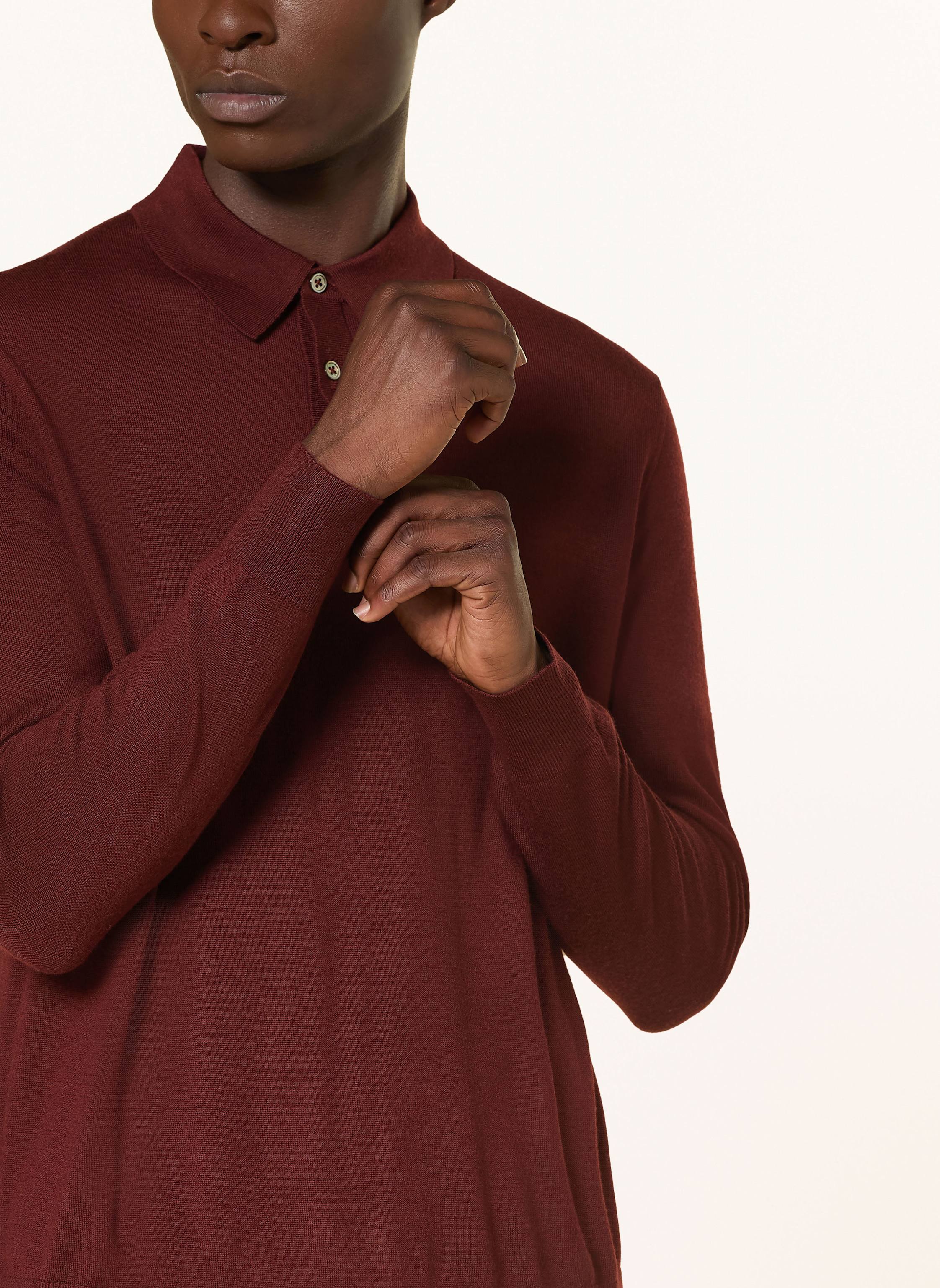 Thumbnail - Strokesman's Strick-Poloshirt rot