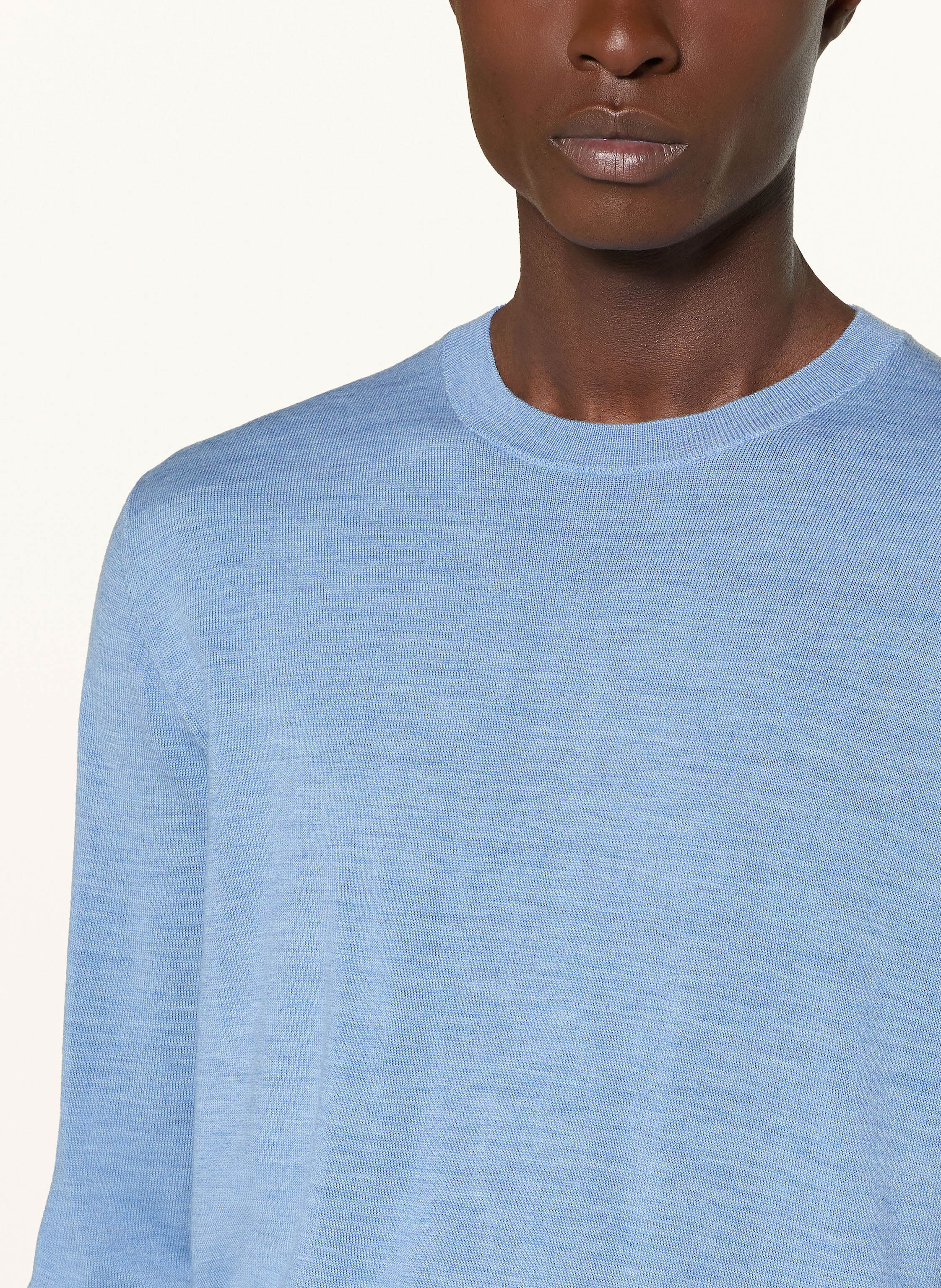 Thumbnail - Strokesman's Pullover Aus Merinowolle blau